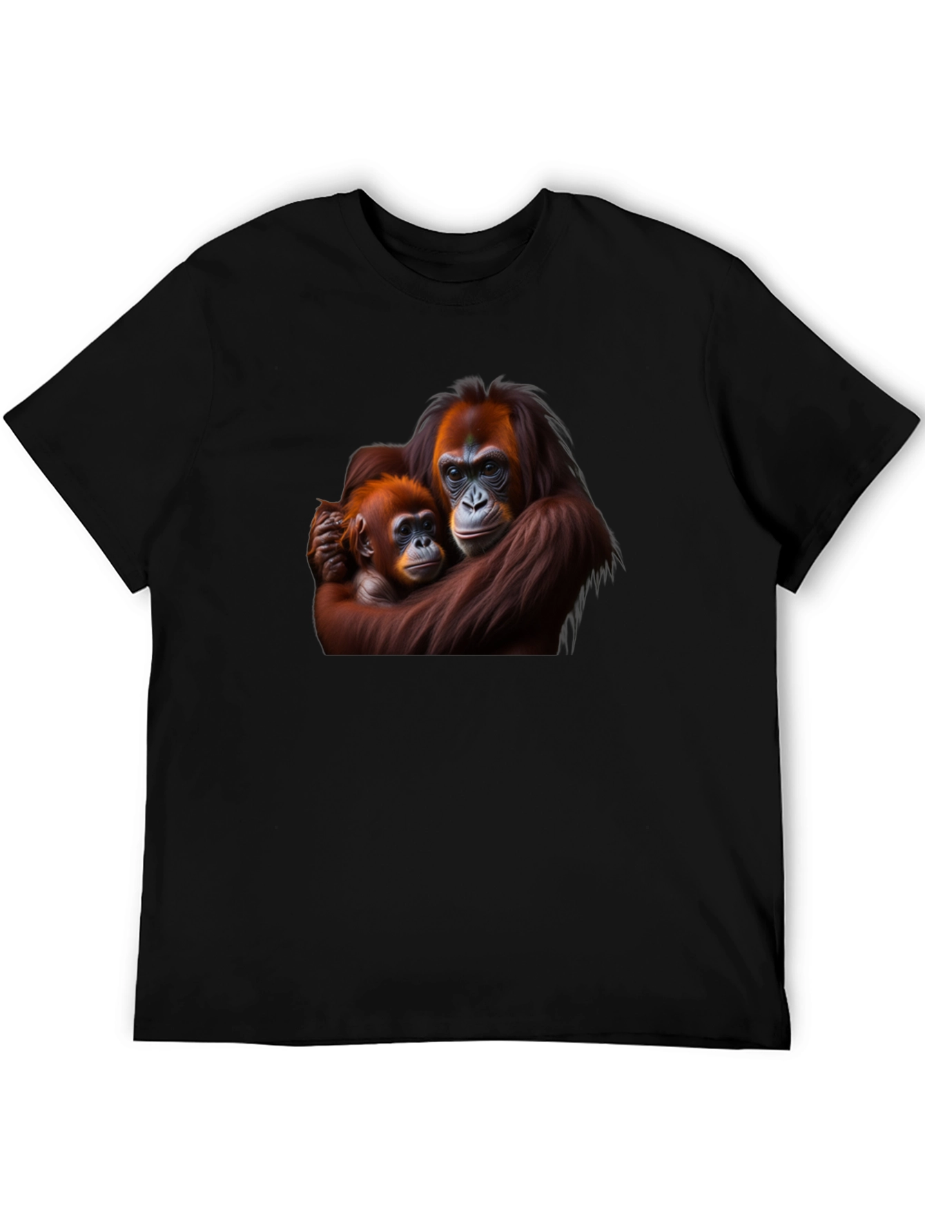 Orangutan Mother and Baby Graphic T-Shirt