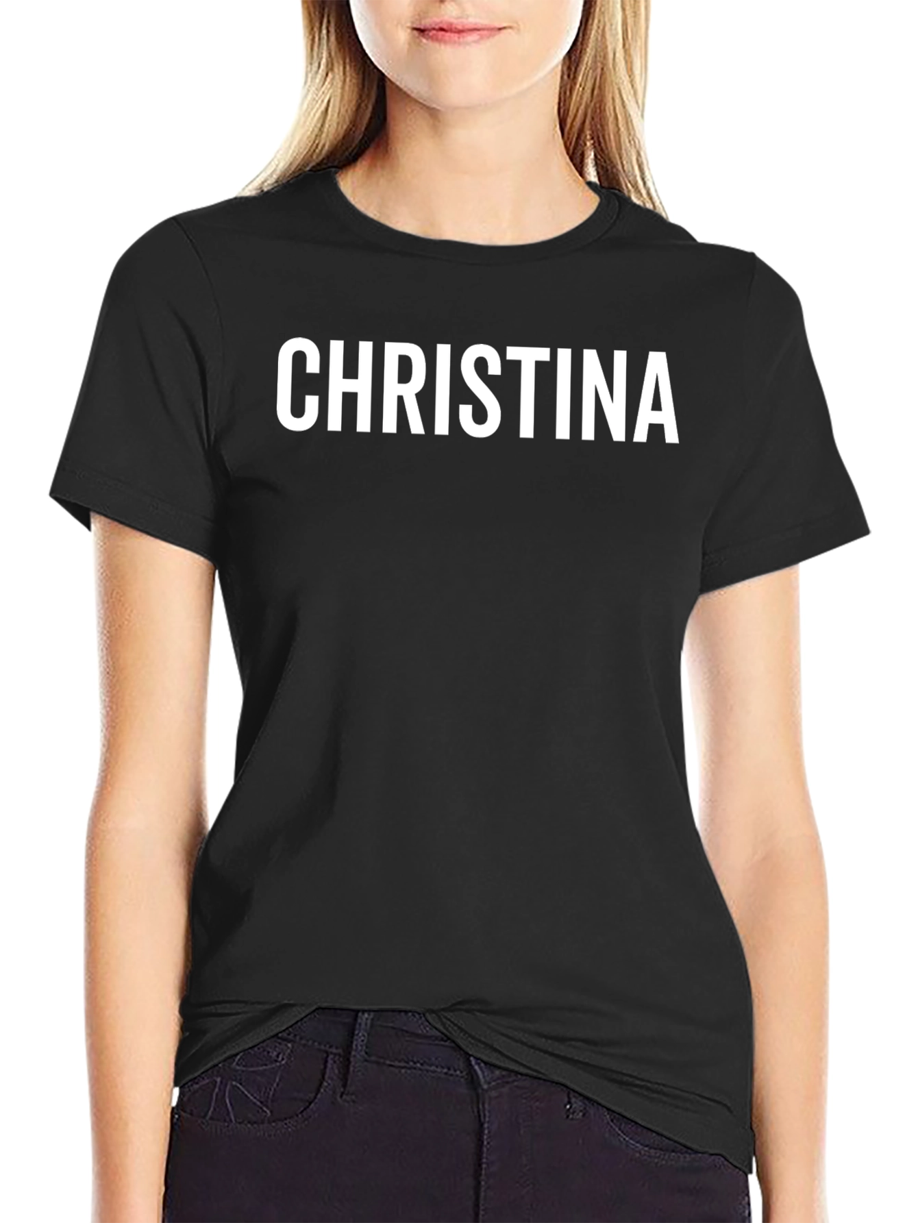 Personalized Name T-Shirt - CHRISTINA - Custom Text Tee