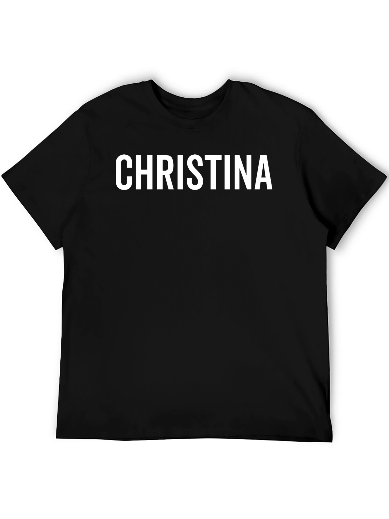 Personalized Name T-Shirt - CHRISTINA - Custom Text Tee