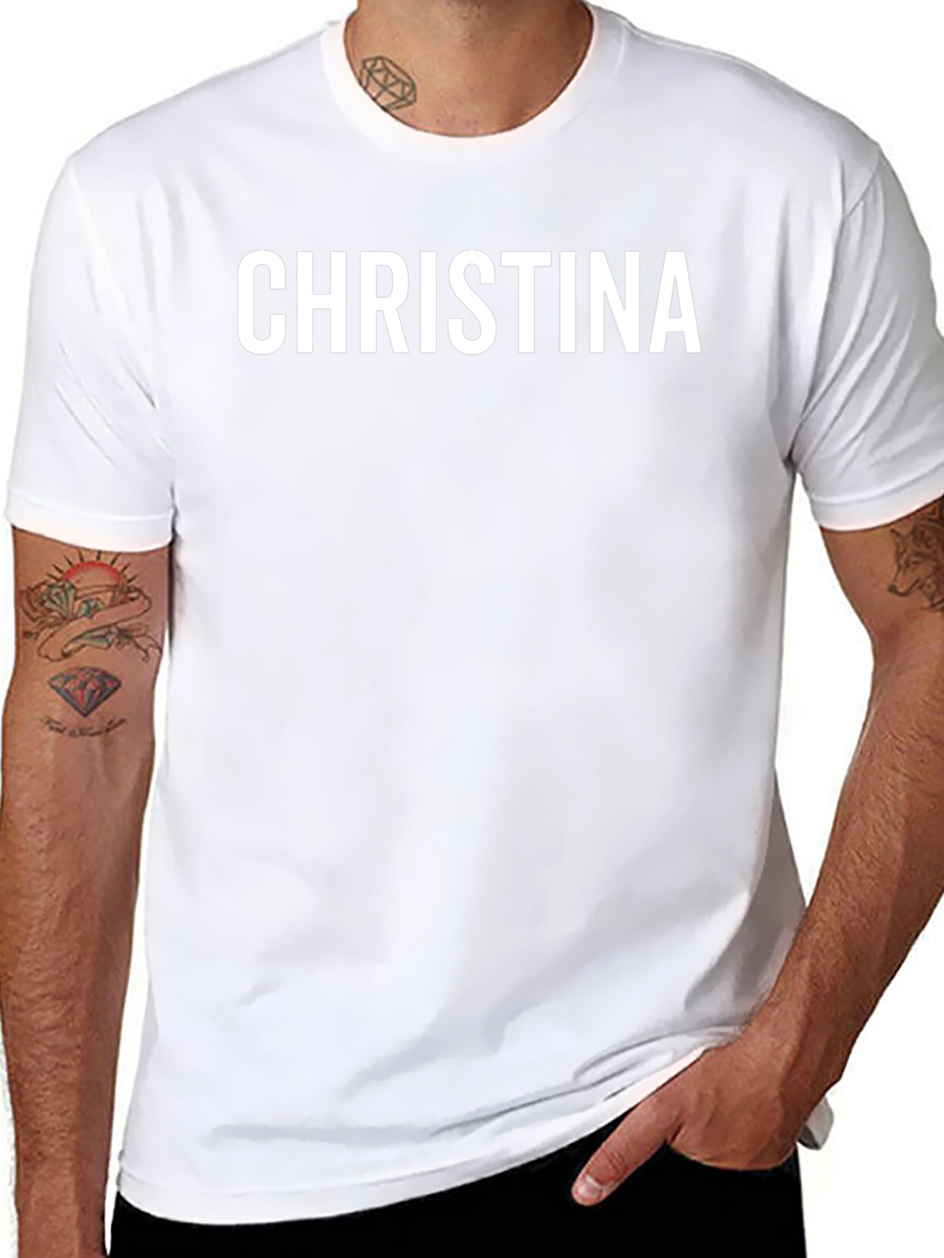 Personalized Name T-Shirt - CHRISTINA - Custom Text Tee