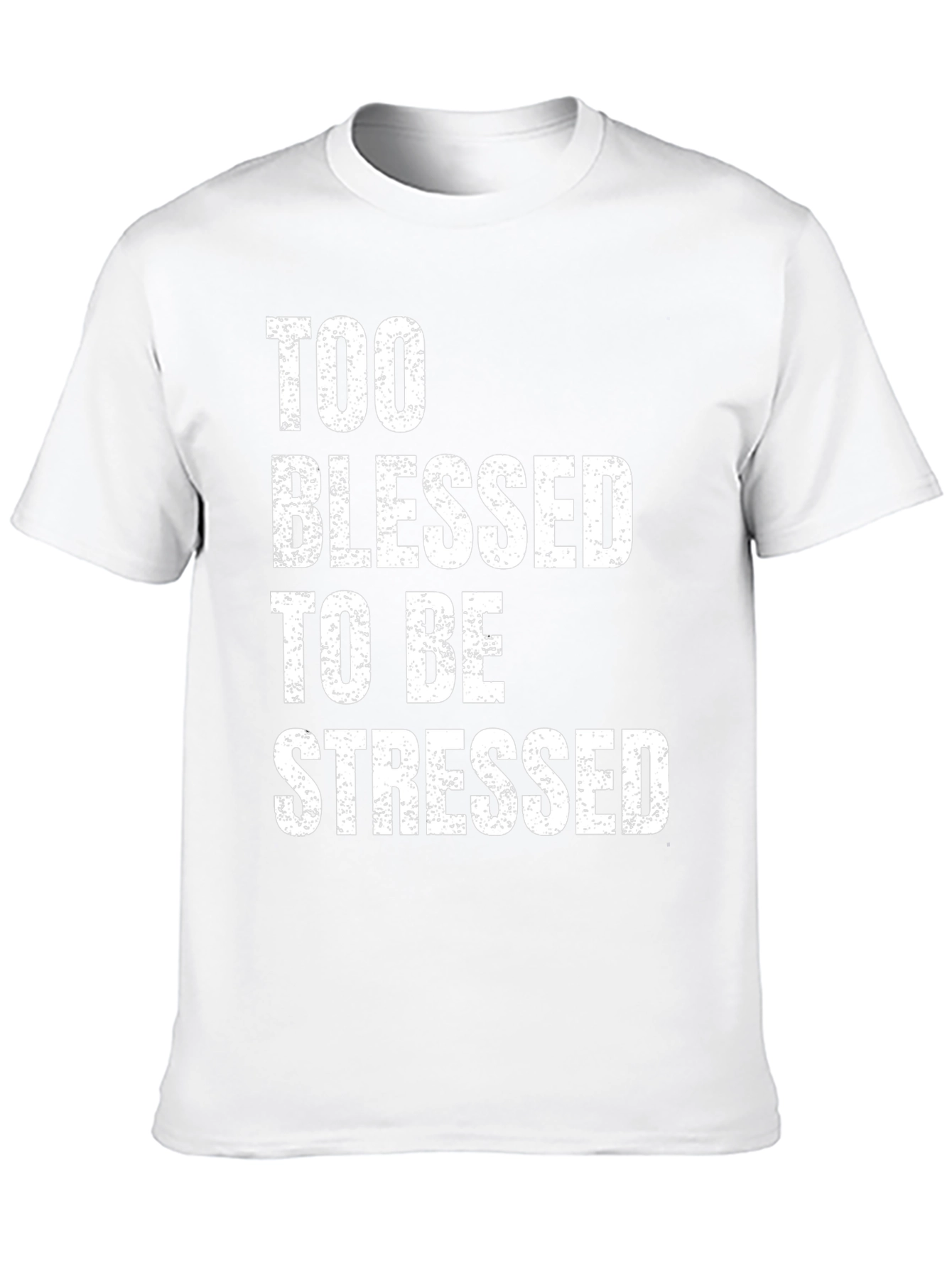Too Blessed To Be Stressed Black Graphic Tee