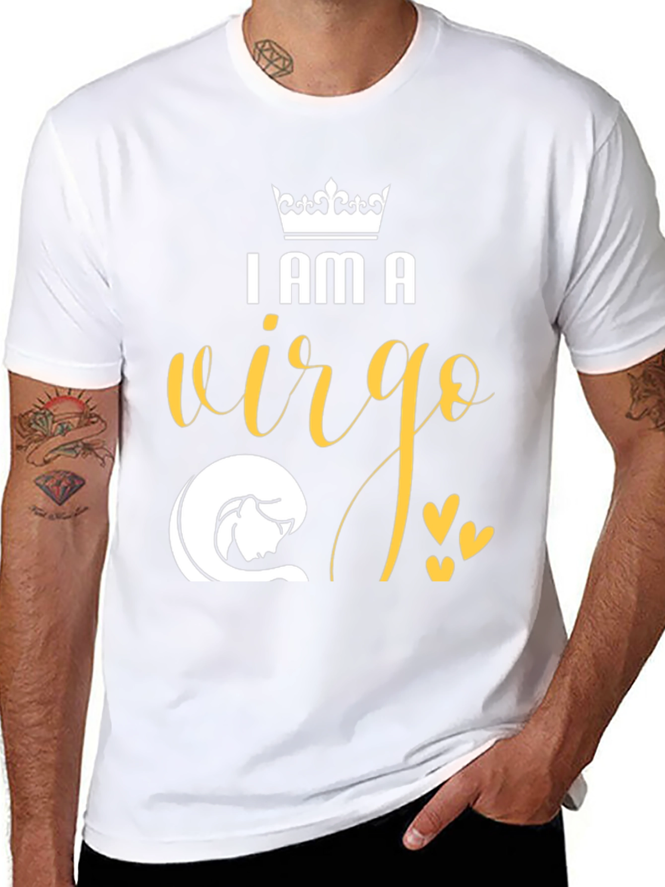 I Am A Virgo Zodiac Sign Black T-Shirt