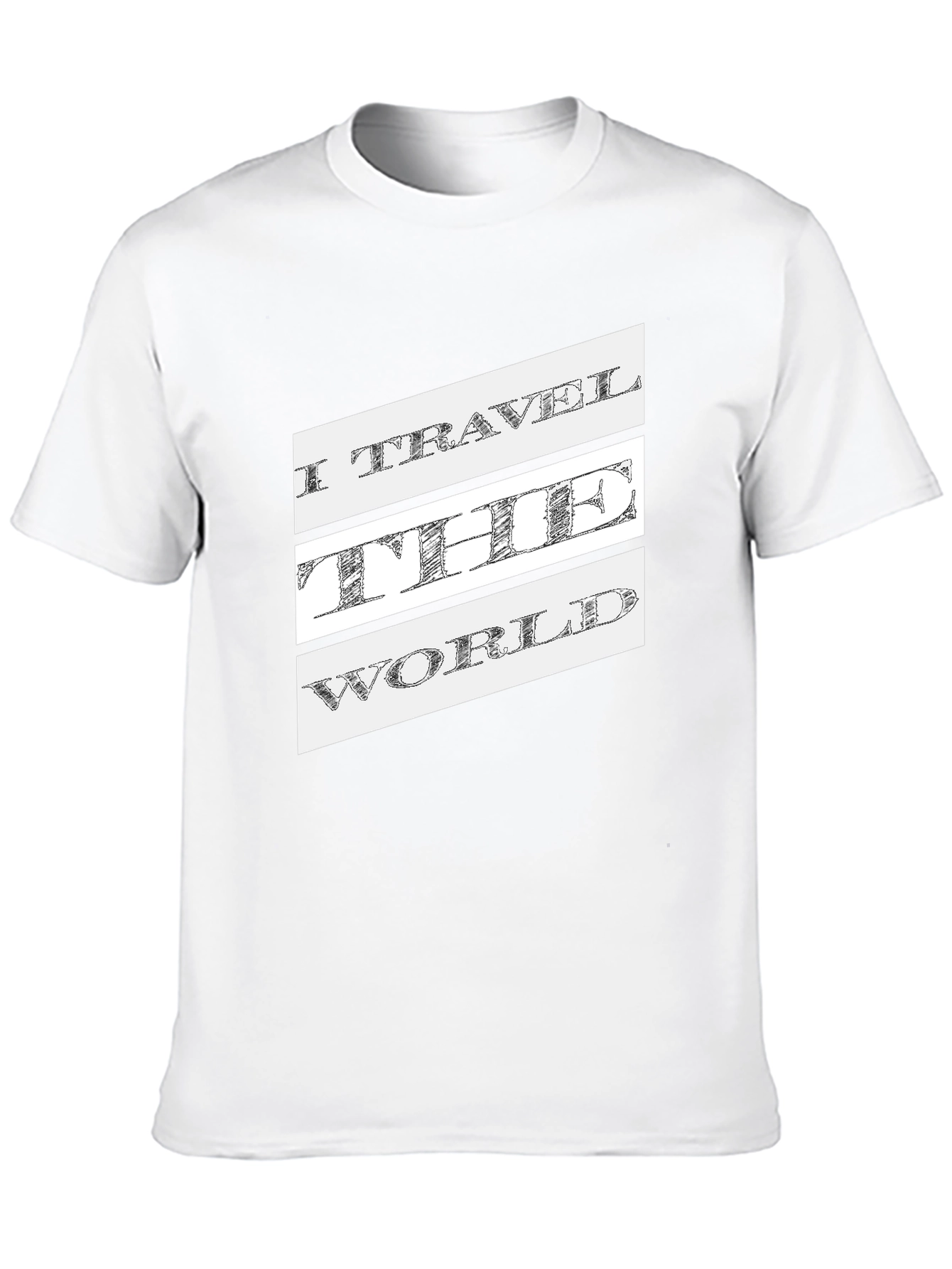 I Travel The World Black T-Shirt