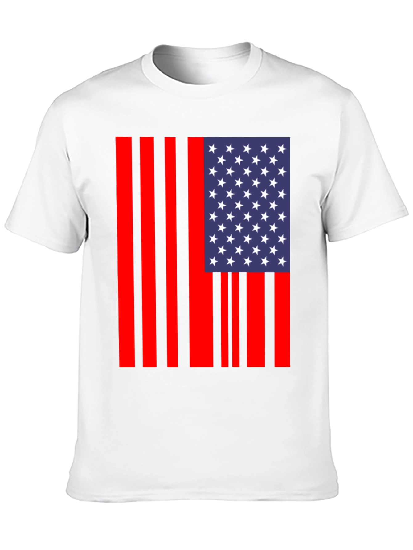 American Flag Stripe Graphic Tee
