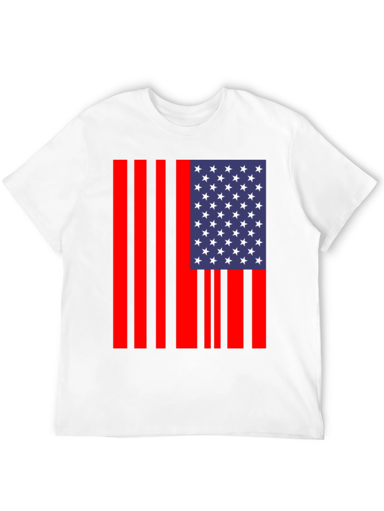 American Flag Stripe Graphic Tee