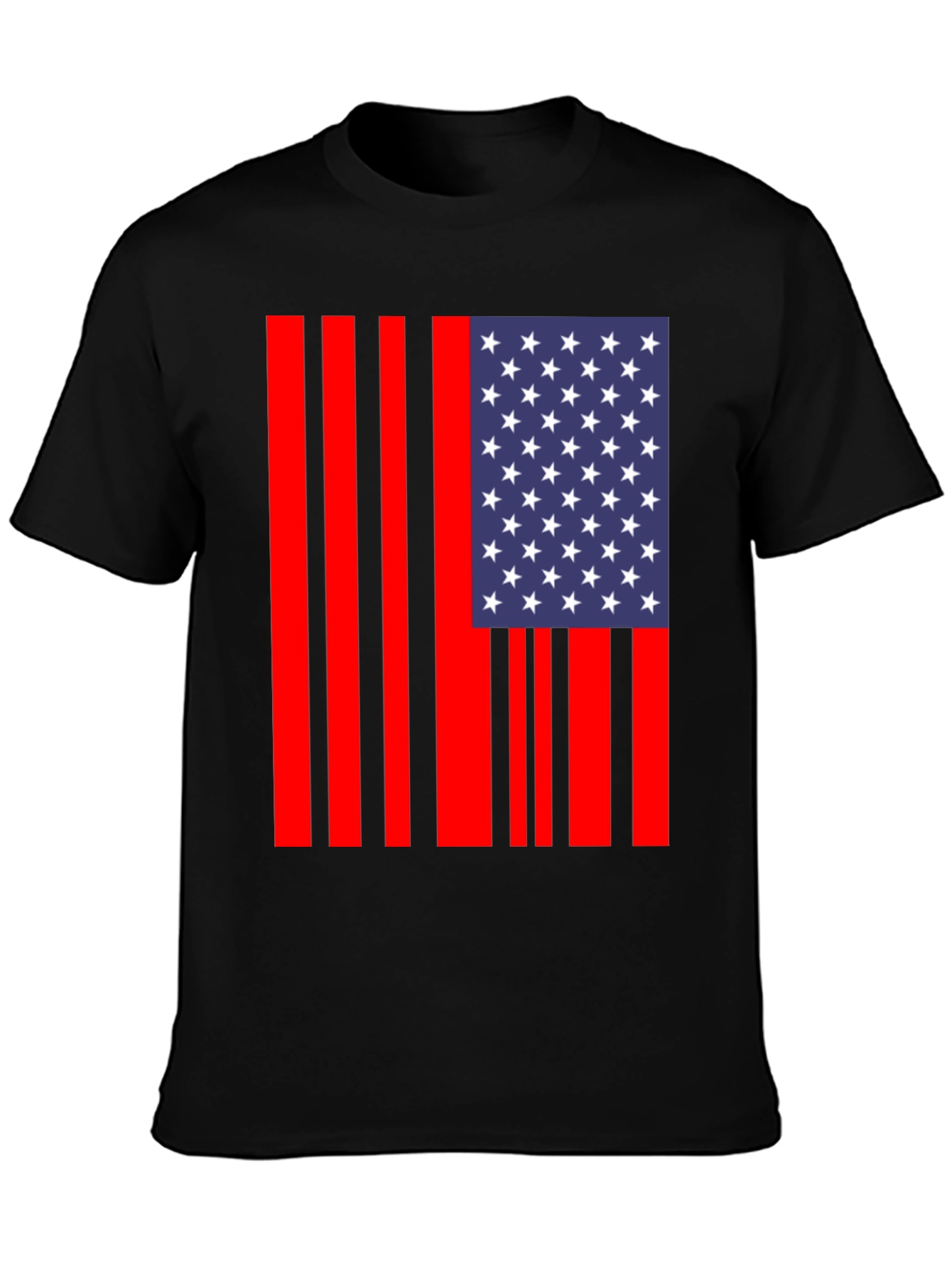 American Flag Stripe Graphic Tee