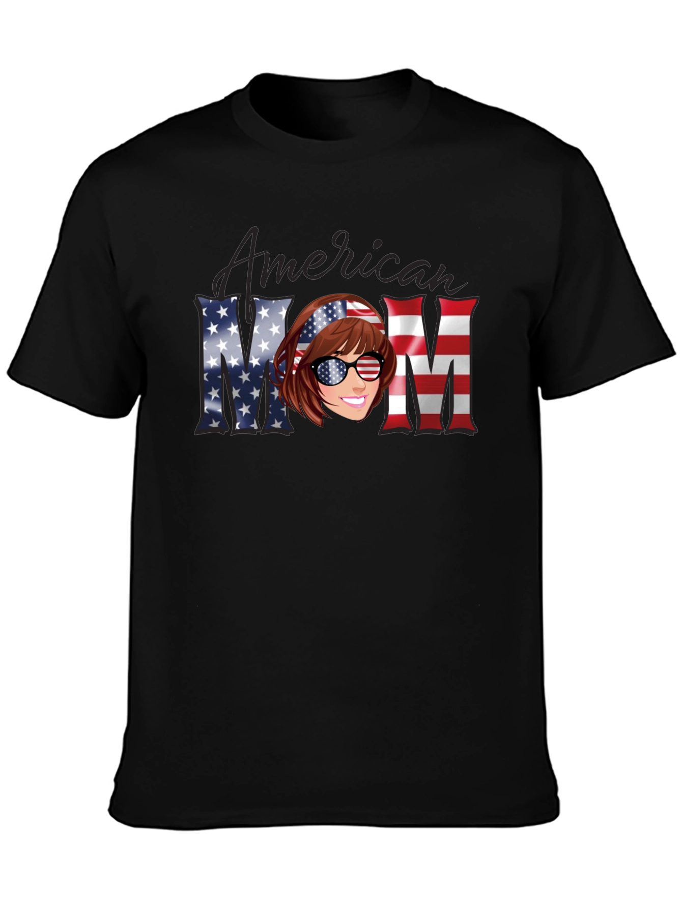 American Mom Patriotic Graphic Tee