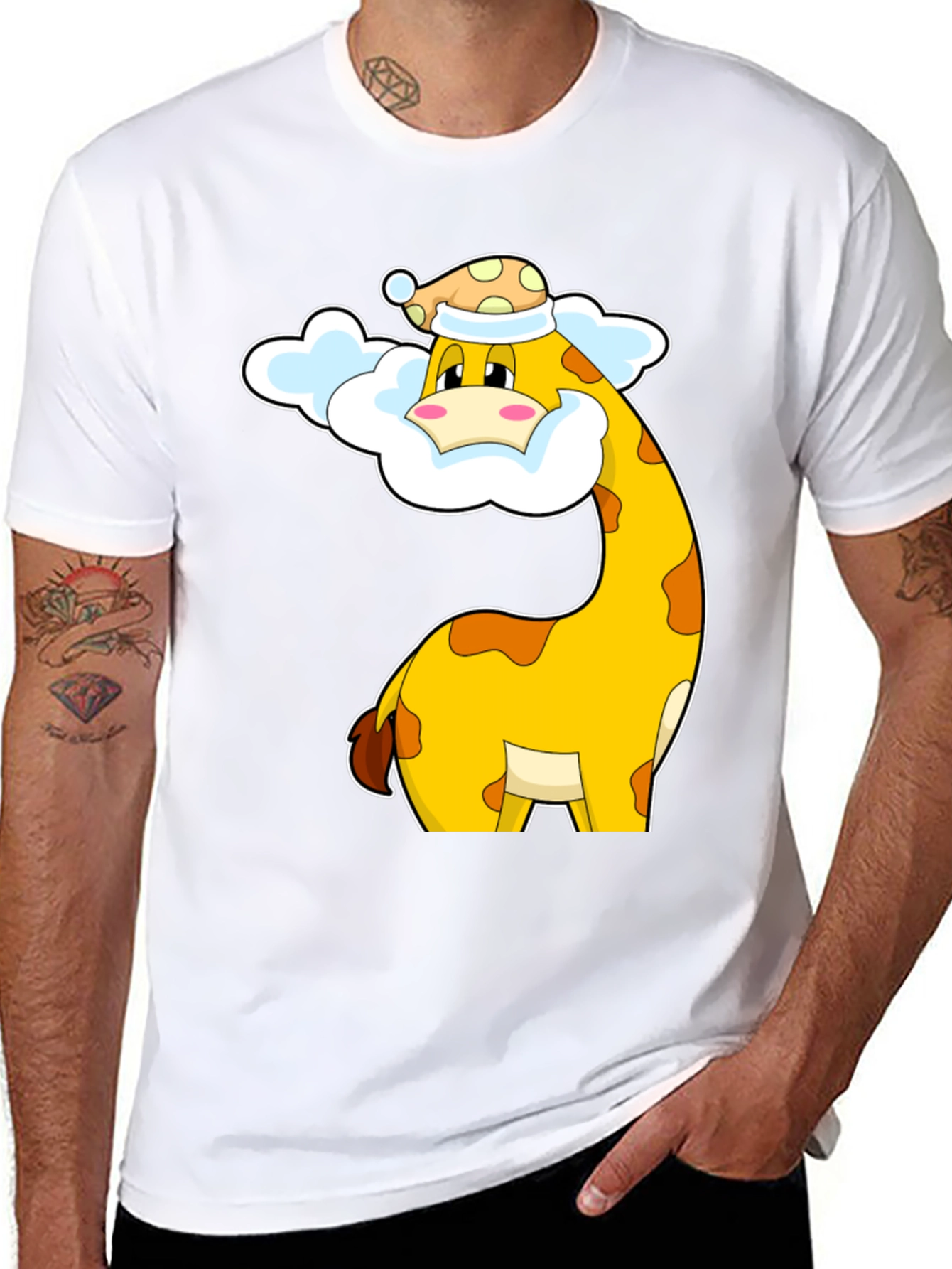 Giraffe in Pajamas T-Shirt