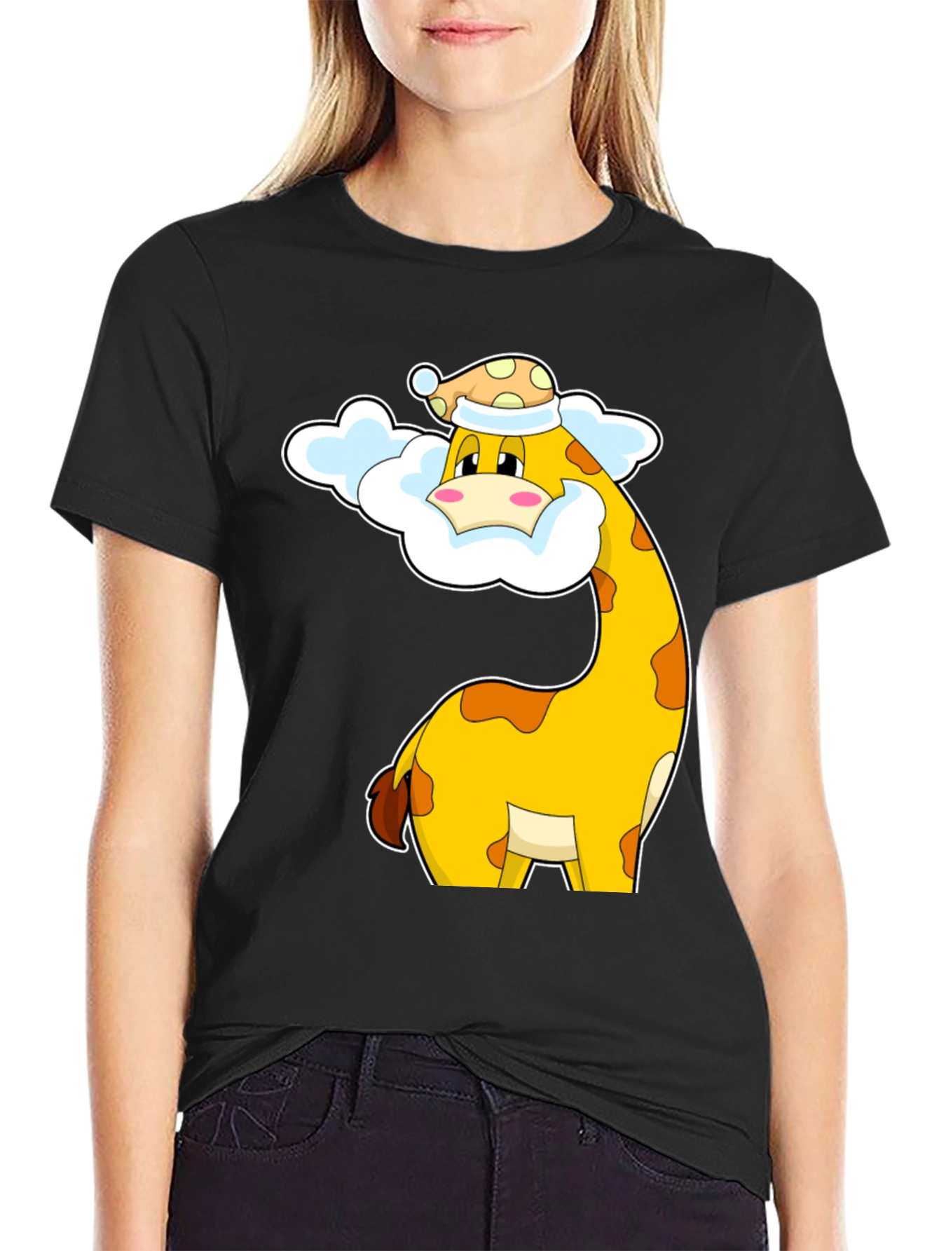 Giraffe in Pajamas T-Shirt