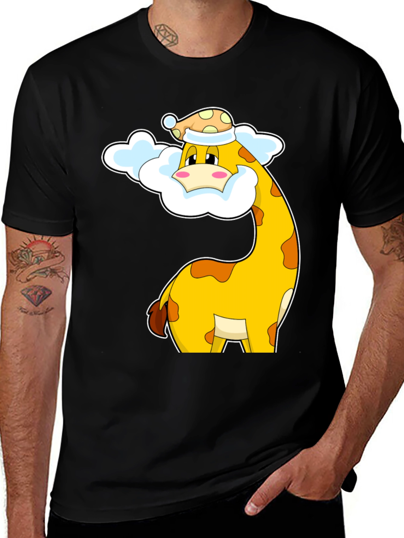 Giraffe in Pajamas T-Shirt