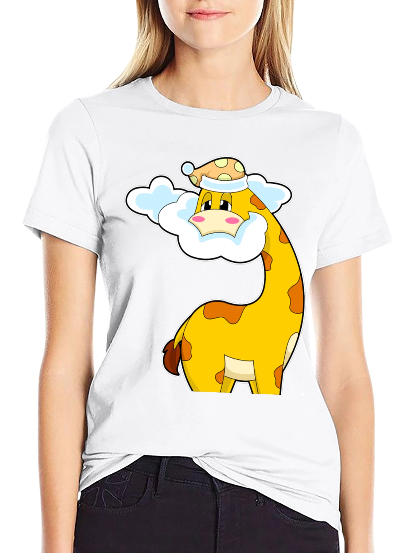 Giraffe in Pajamas T-Shirt