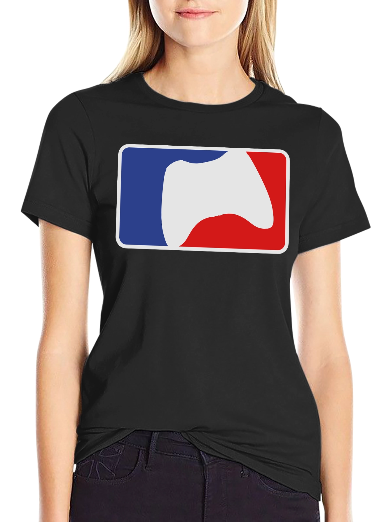 Gamer MLB Logo T-Shirt - Black Cotton Tee