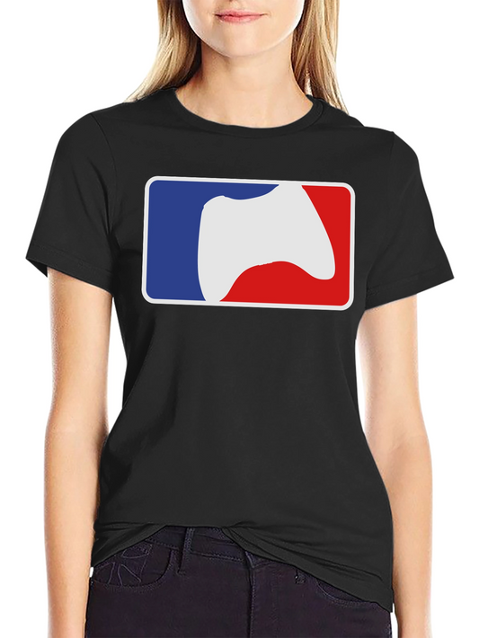 Gamer MLB Logo T-Shirt - Black Cotton Tee