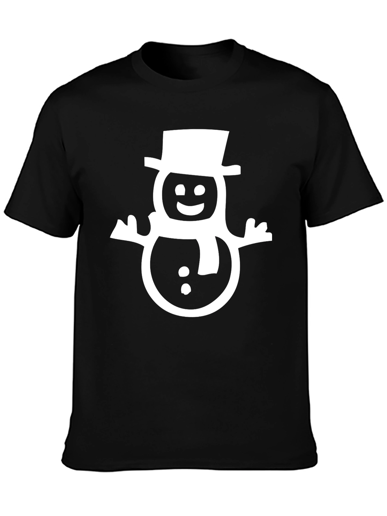 Festive Snowman Graphic Tee - Holiday Fun
