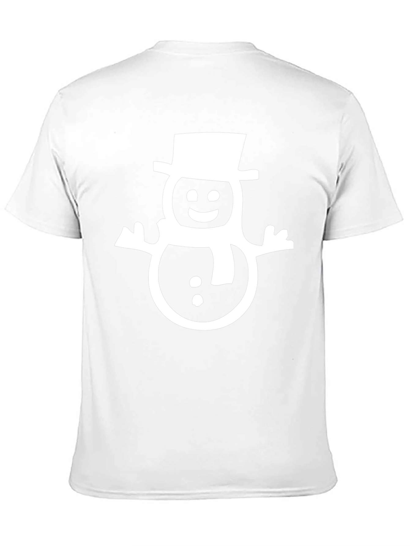 Festive Snowman Graphic Tee - Holiday Fun