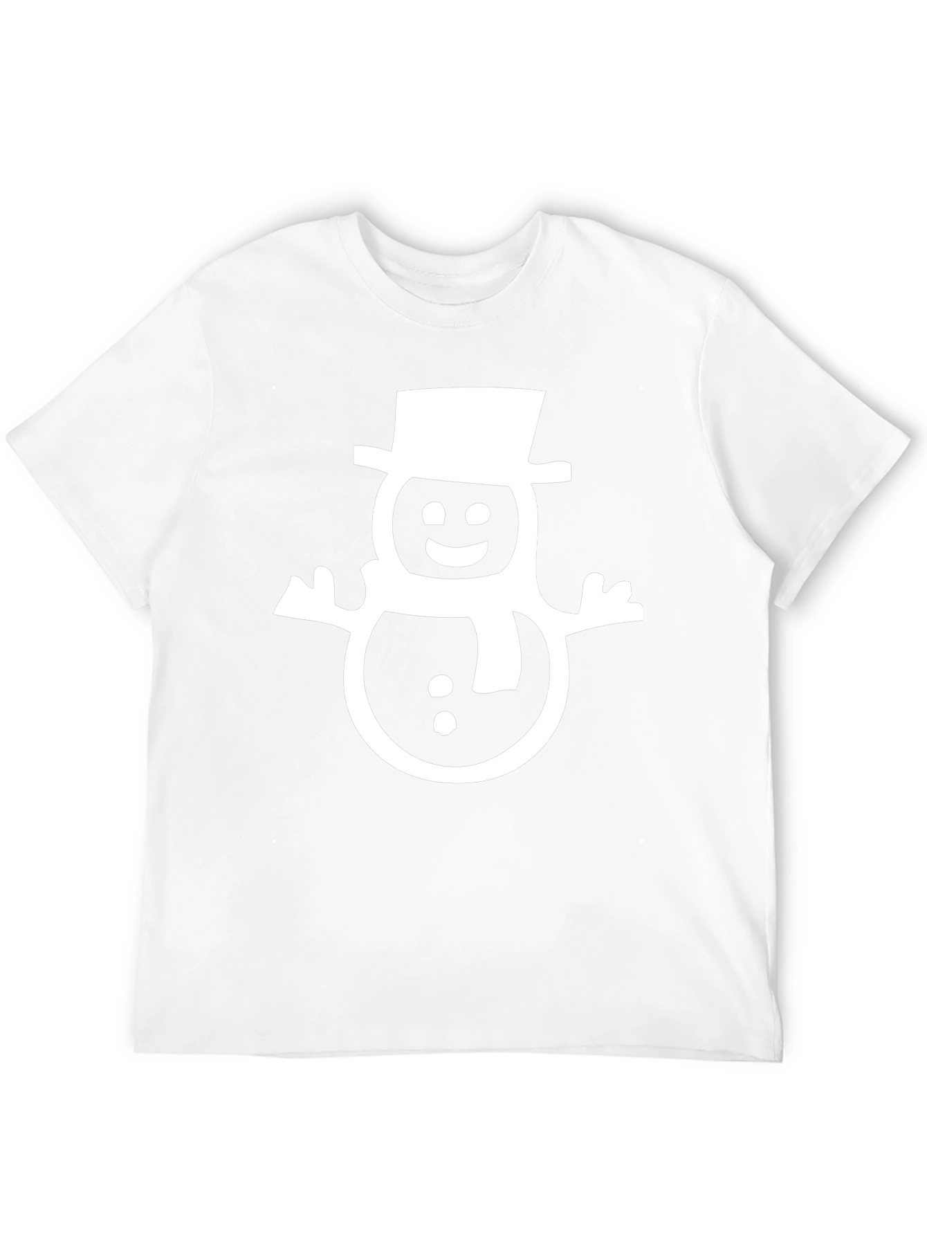 Festive Snowman Graphic Tee - Holiday Fun