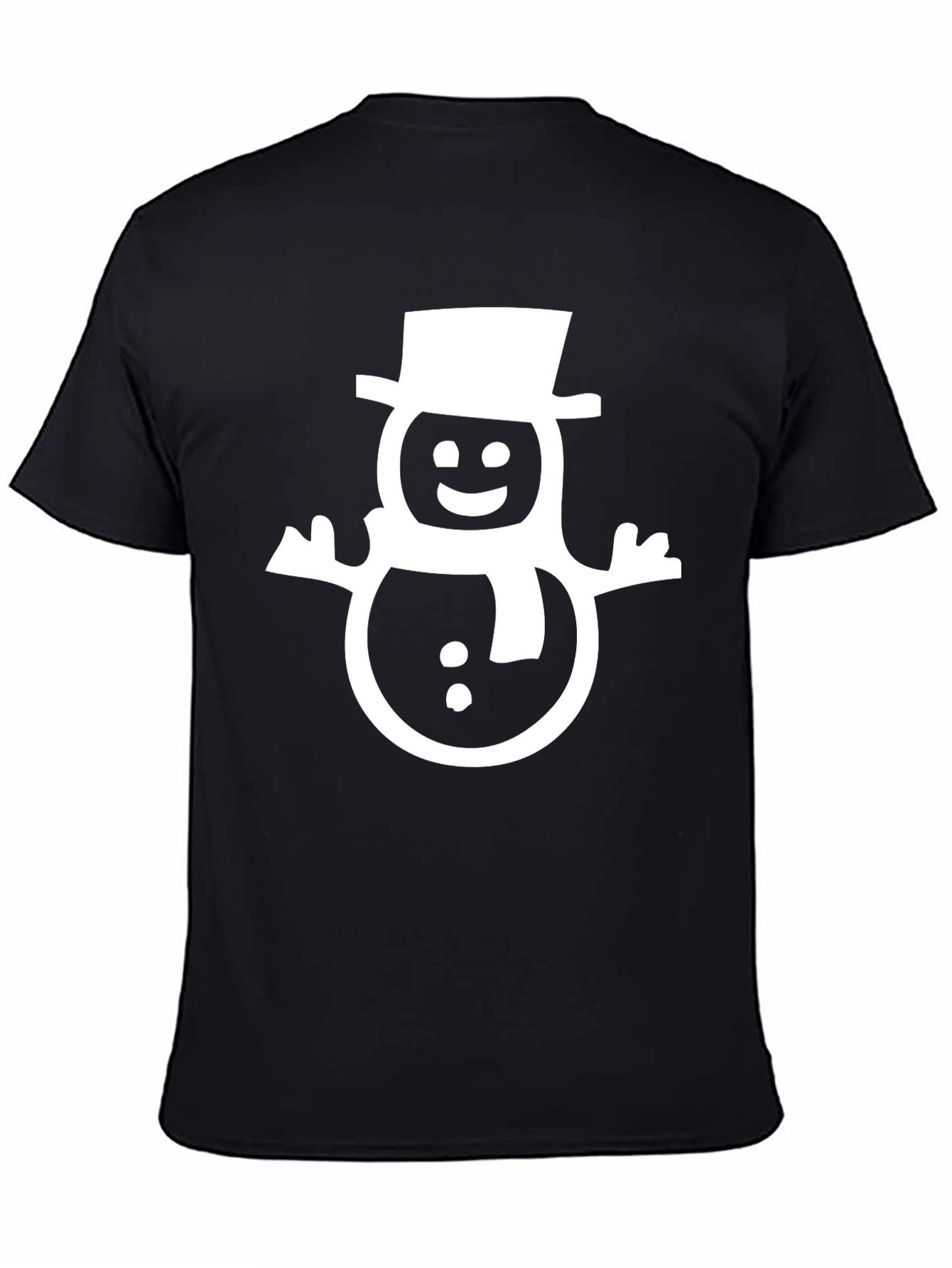 Festive Snowman Graphic Tee - Holiday Fun