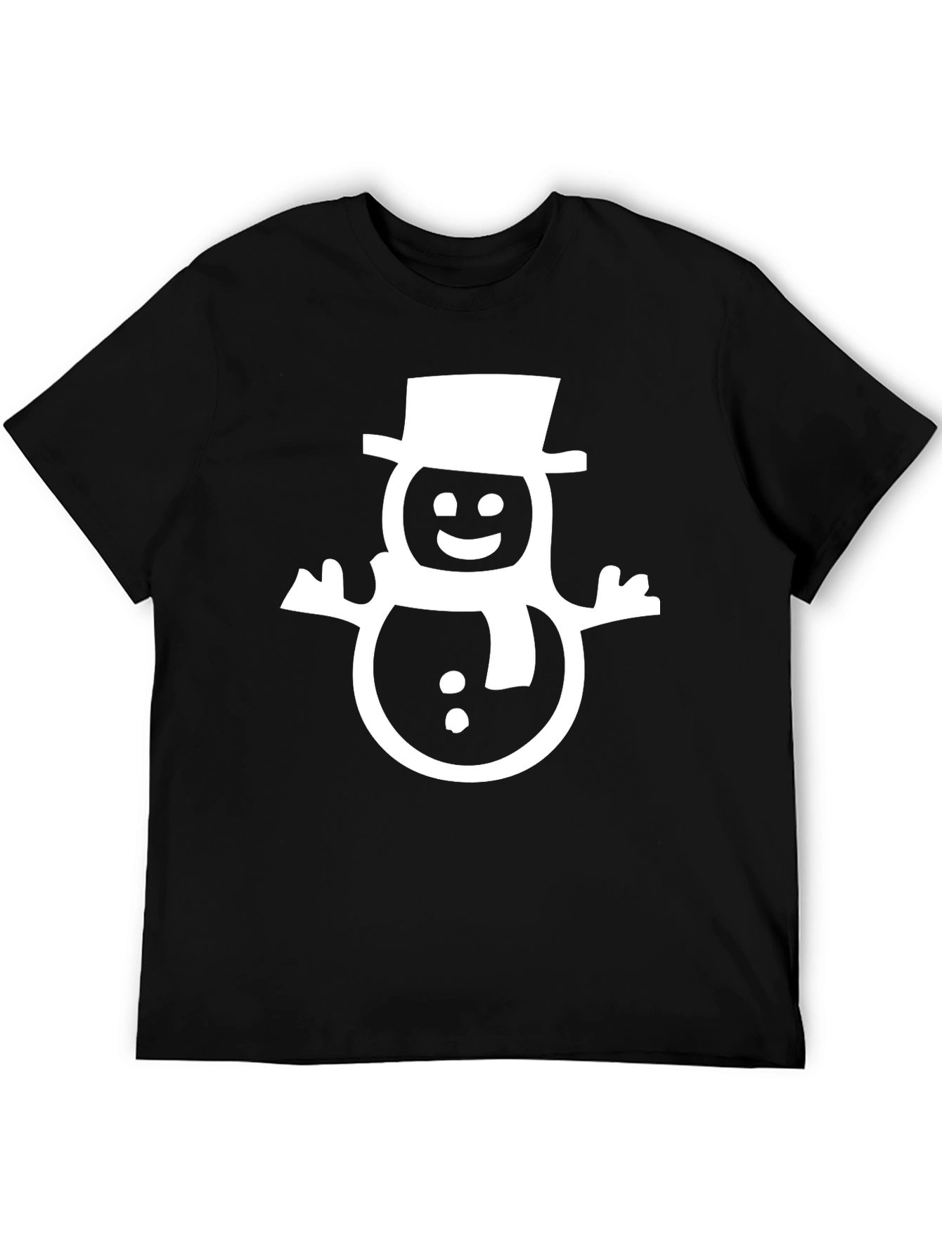 Festive Snowman Graphic Tee - Holiday Fun