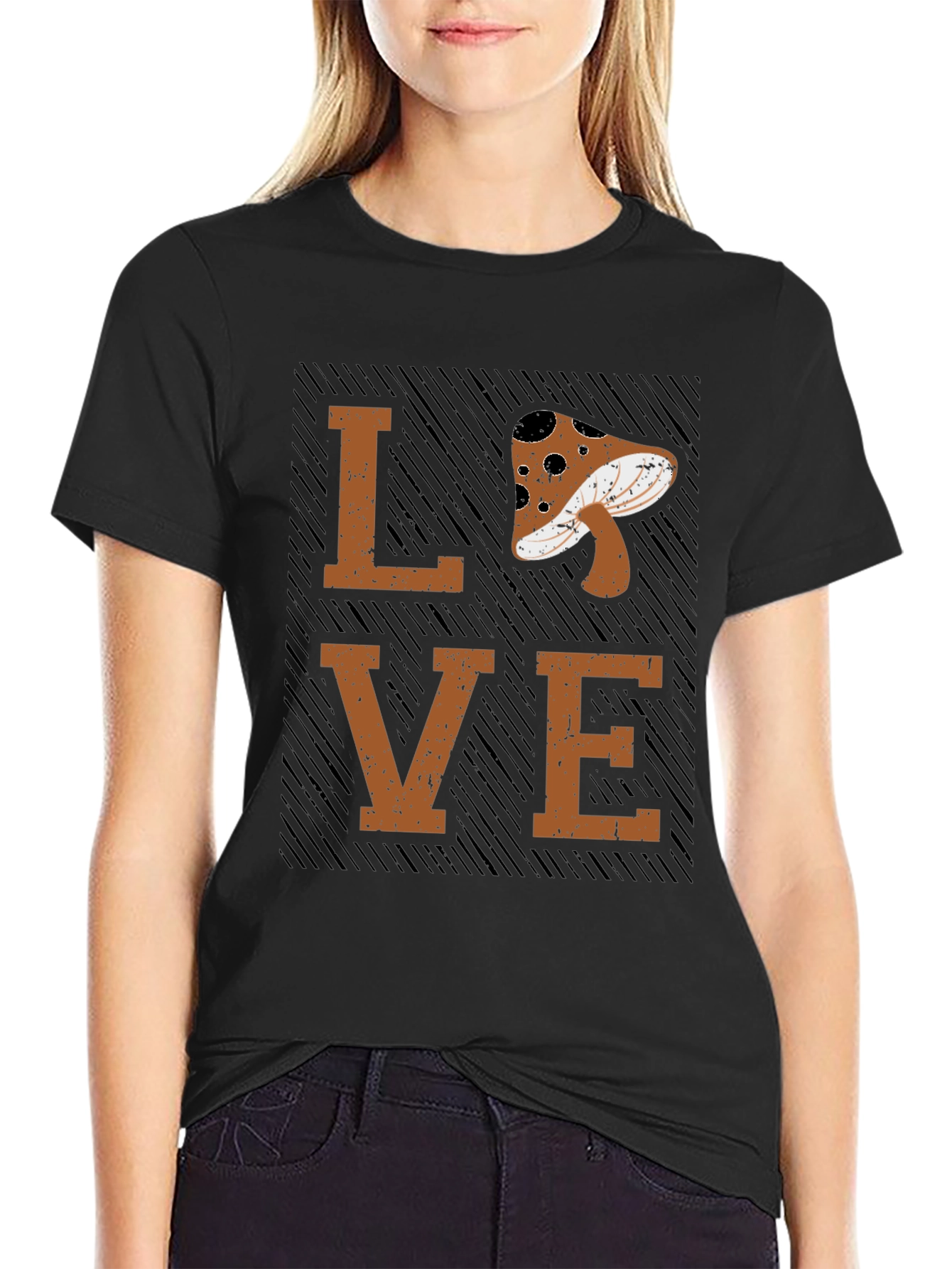 Mushroom LOVE Graphic Tee - Unisex Casual Top