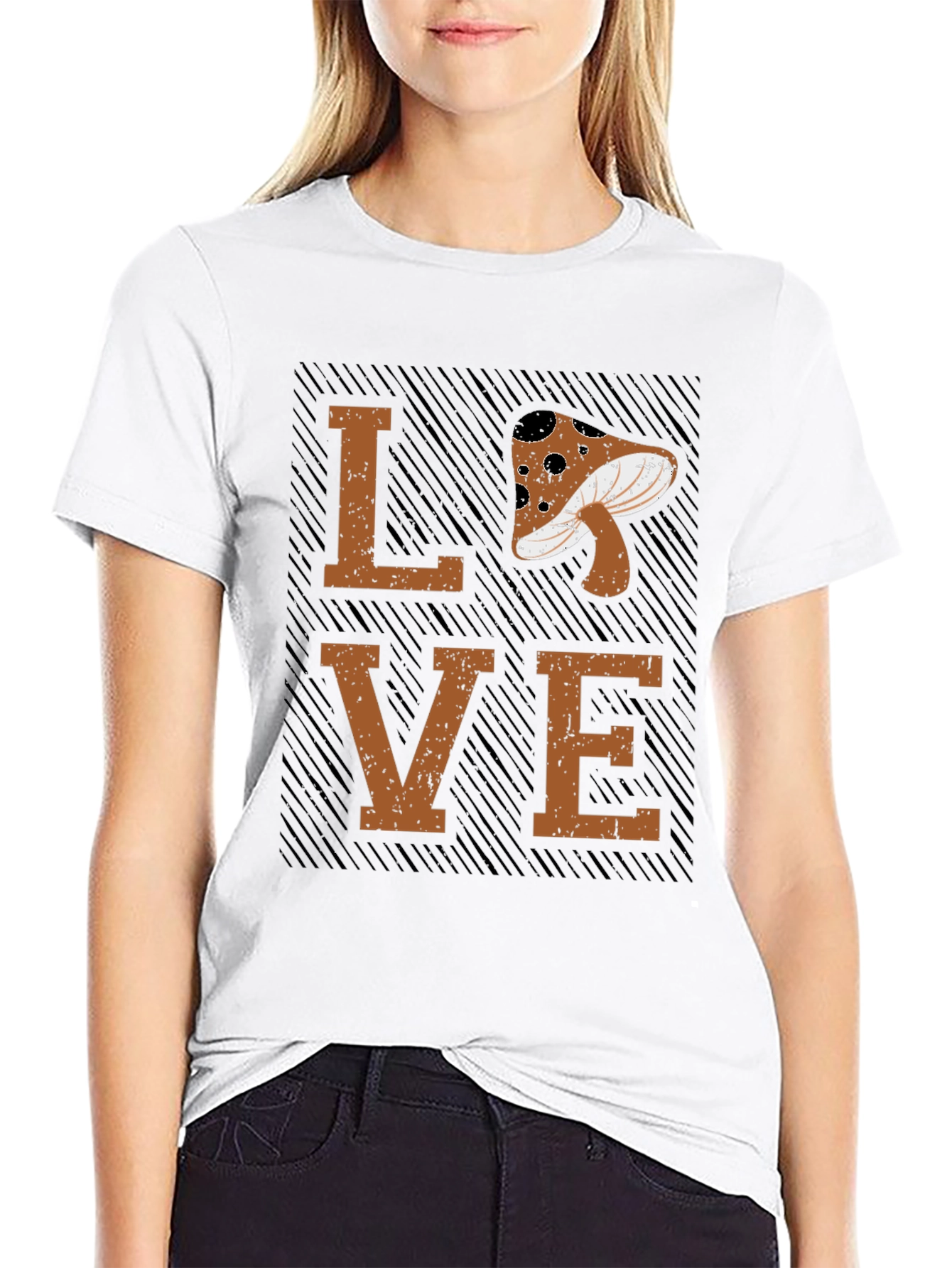 Mushroom LOVE Graphic Tee - Unisex Casual Top