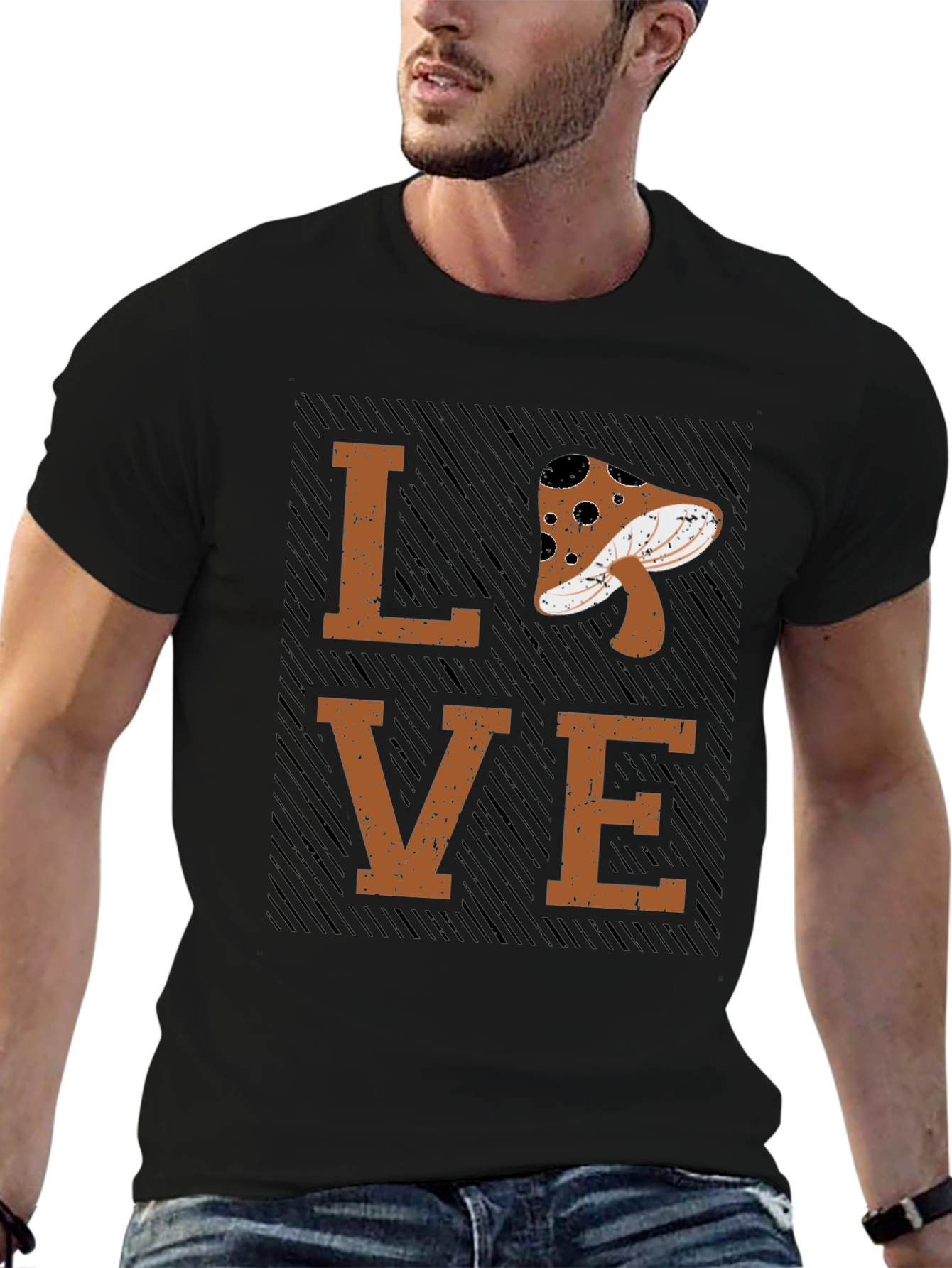 Mushroom LOVE Graphic Tee - Unisex Casual Top