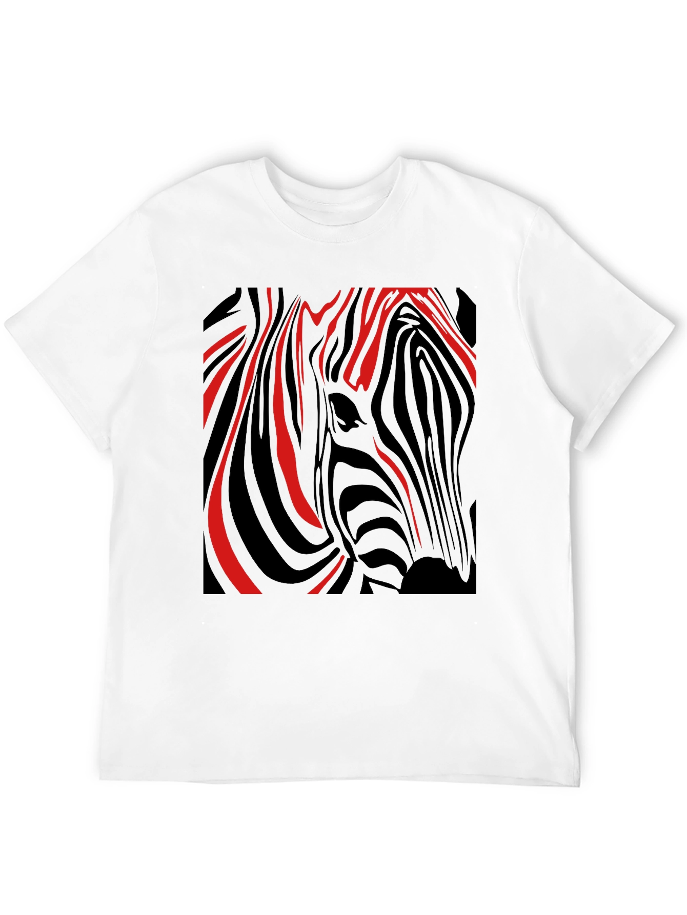 Zebra Stripe Graphic Tee - Modern Style
