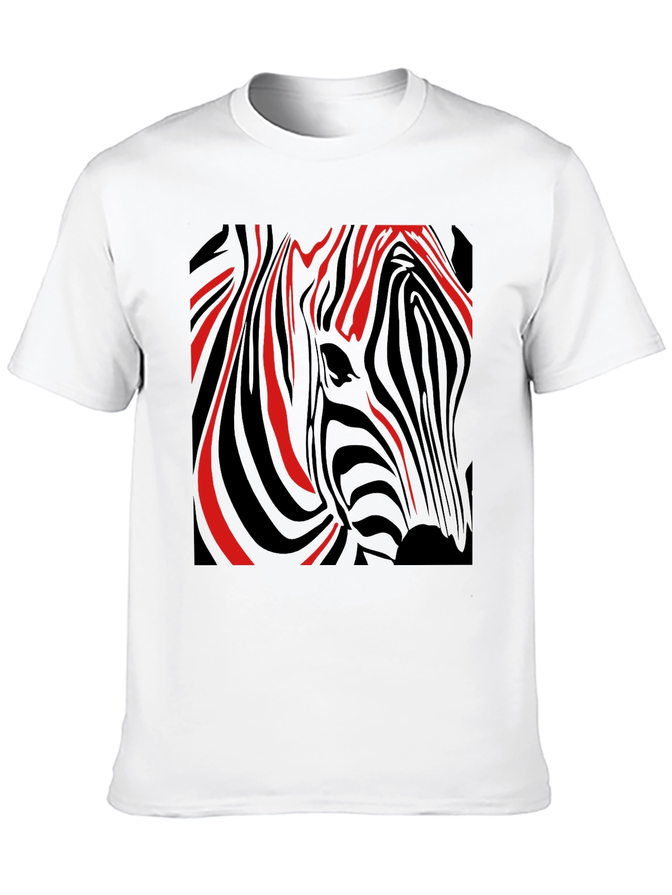 Zebra Stripe Graphic Tee - Modern Style