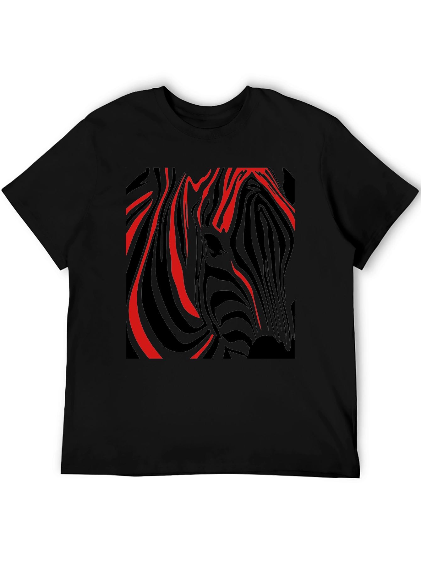 Zebra Stripe Graphic Tee - Modern Style