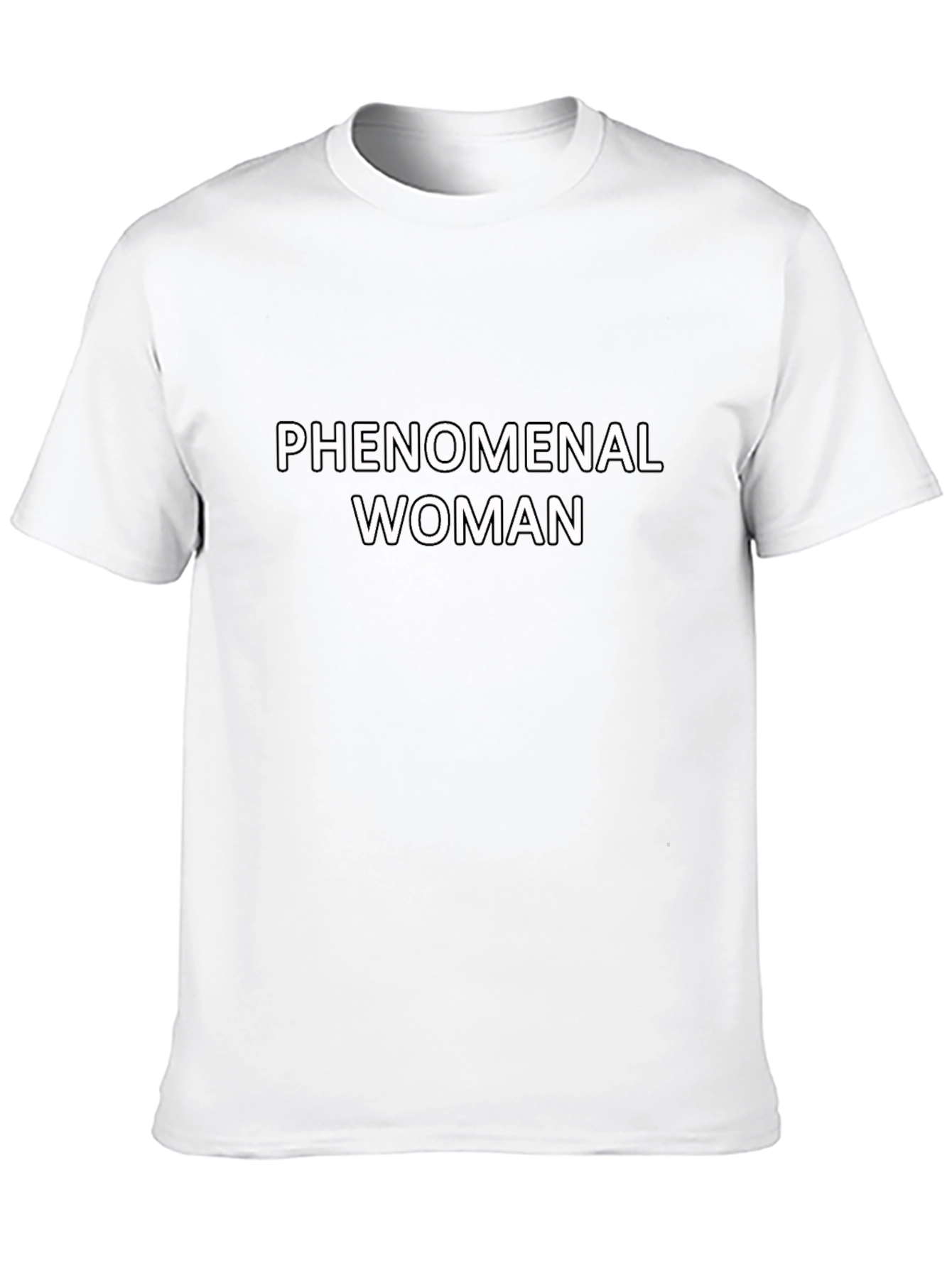 Phenomenal Woman Graphic Tee - Black Cotton T-Shirt