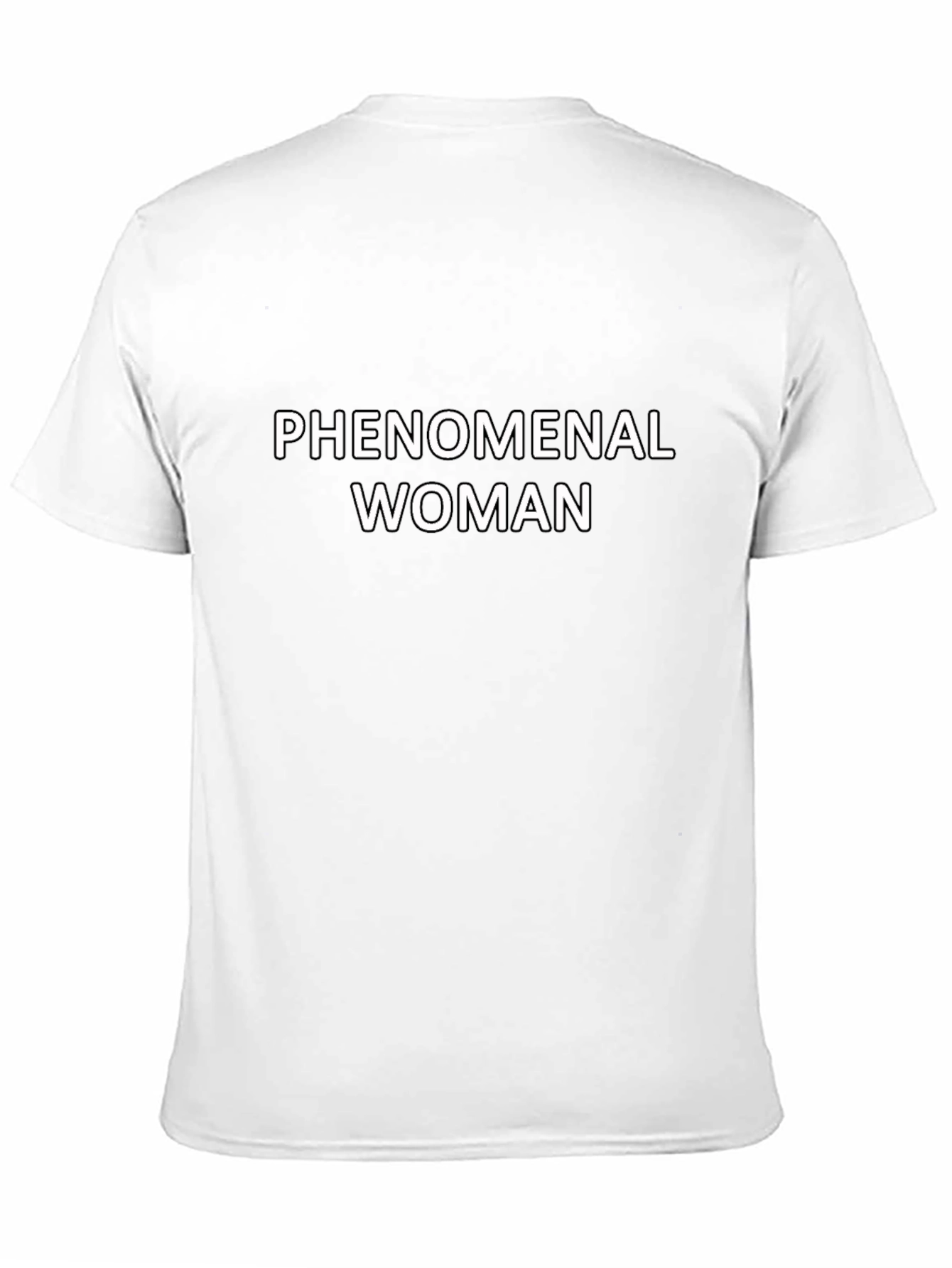 Phenomenal Woman Graphic Tee - Black Cotton T-Shirt