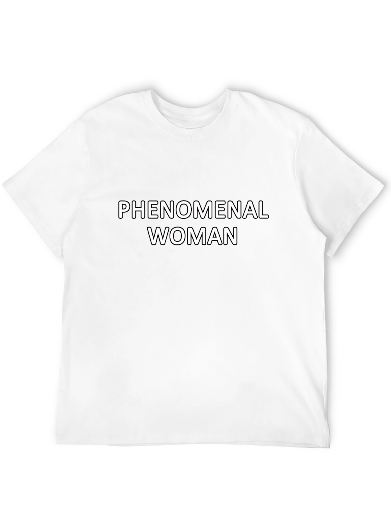 Phenomenal Woman Graphic Tee - Black Cotton T-Shirt