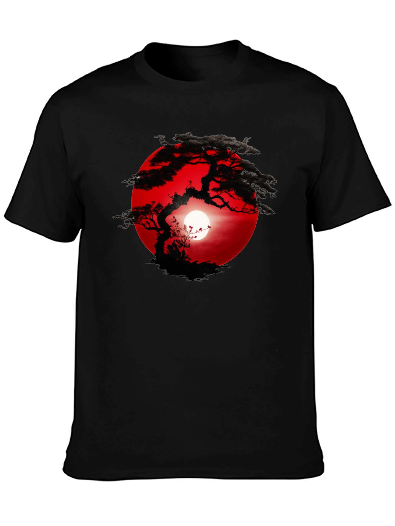 Bonsai Sunset T-Shirt - Unique Graphic Tee