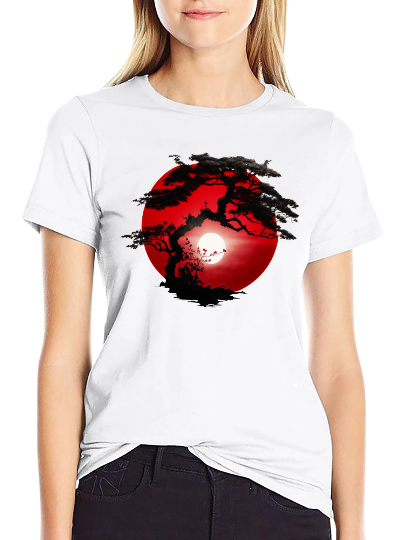 Bonsai Sunset T-Shirt - Unique Graphic Tee