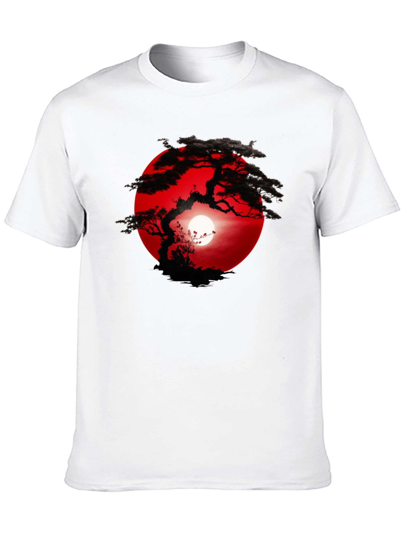 Bonsai Sunset T-Shirt - Unique Graphic Tee
