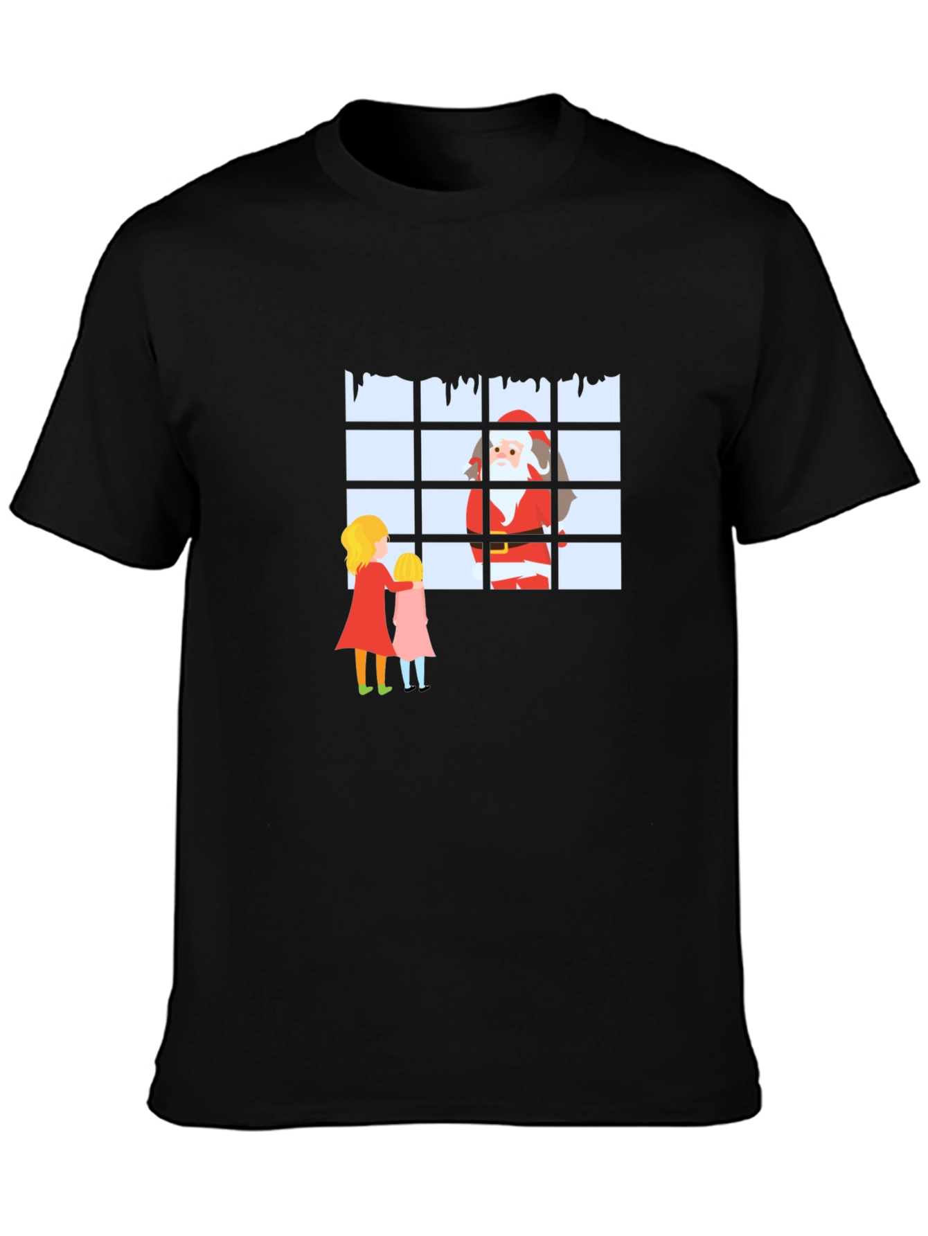 Santa at the Window Graphic T-Shirt