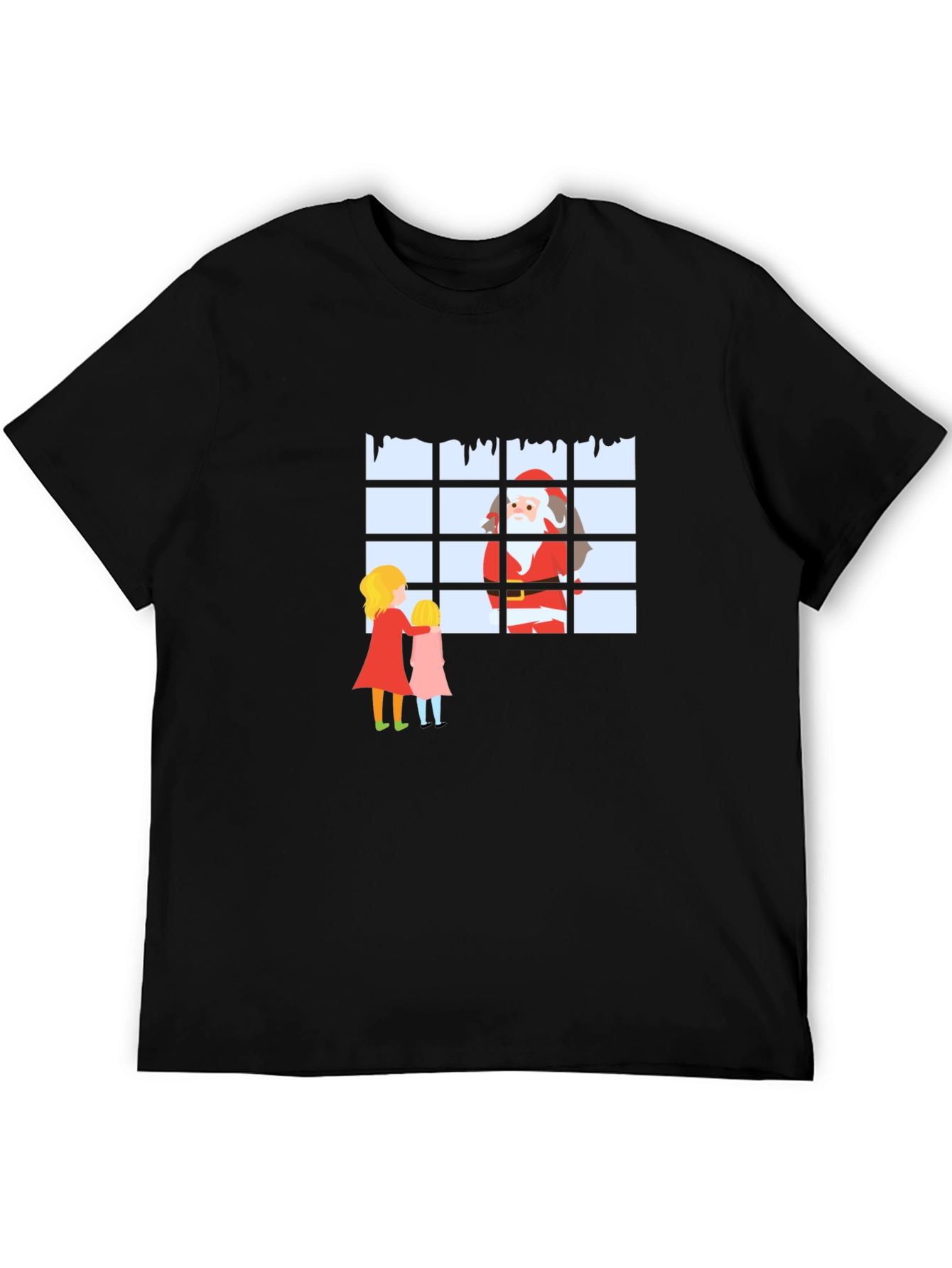 Santa at the Window Graphic T-Shirt
