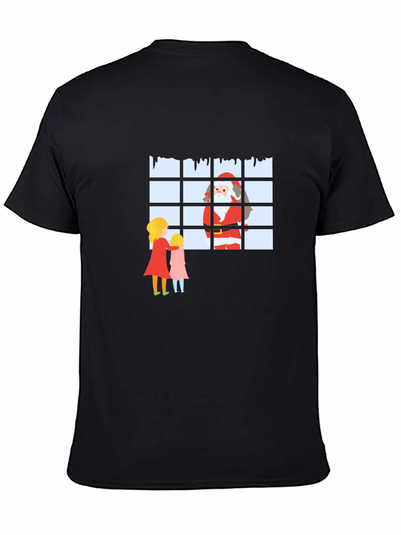 Santa at the Window Graphic T-Shirt