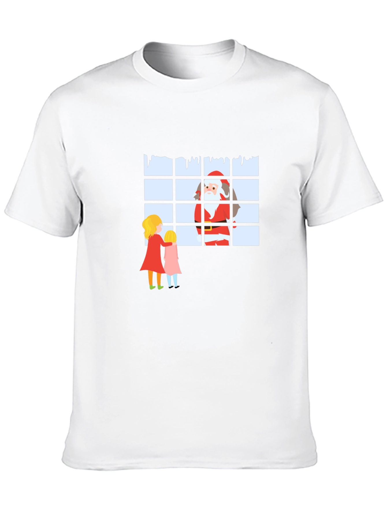 Santa at the Window Graphic T-Shirt