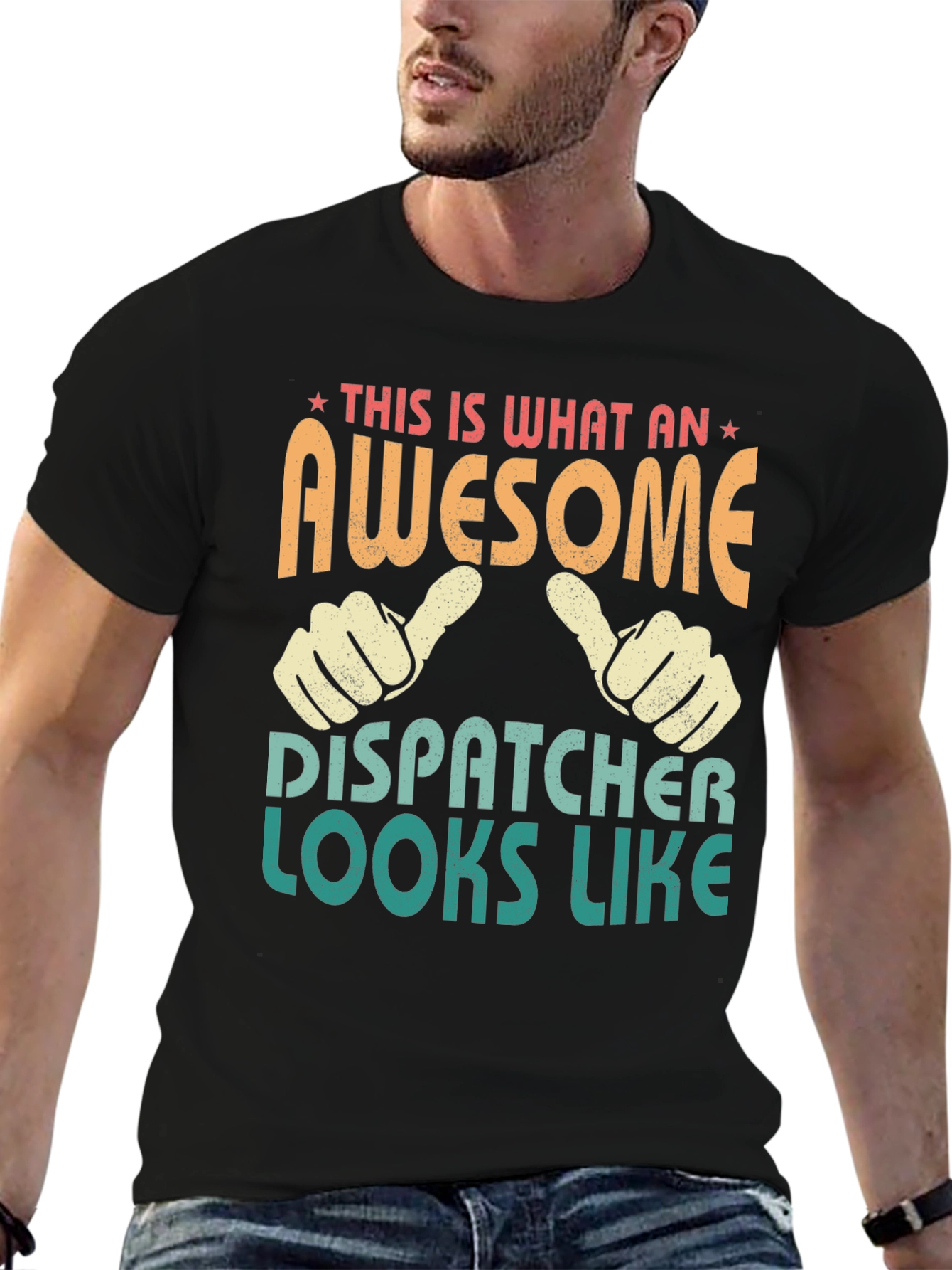 Awesome Dispatcher T-Shirt: Novelty Gift for Professionals