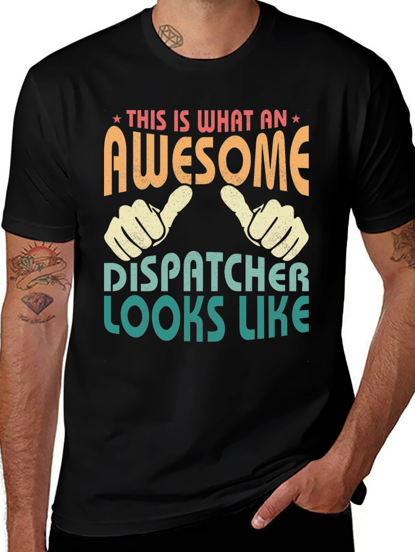Awesome Dispatcher T-Shirt: Novelty Gift for Professionals