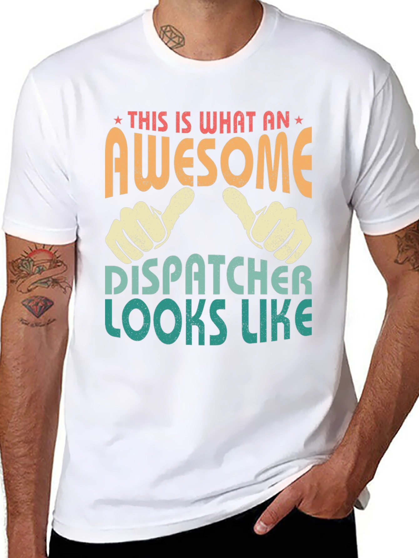 Awesome Dispatcher T-Shirt: Novelty Gift for Professionals
