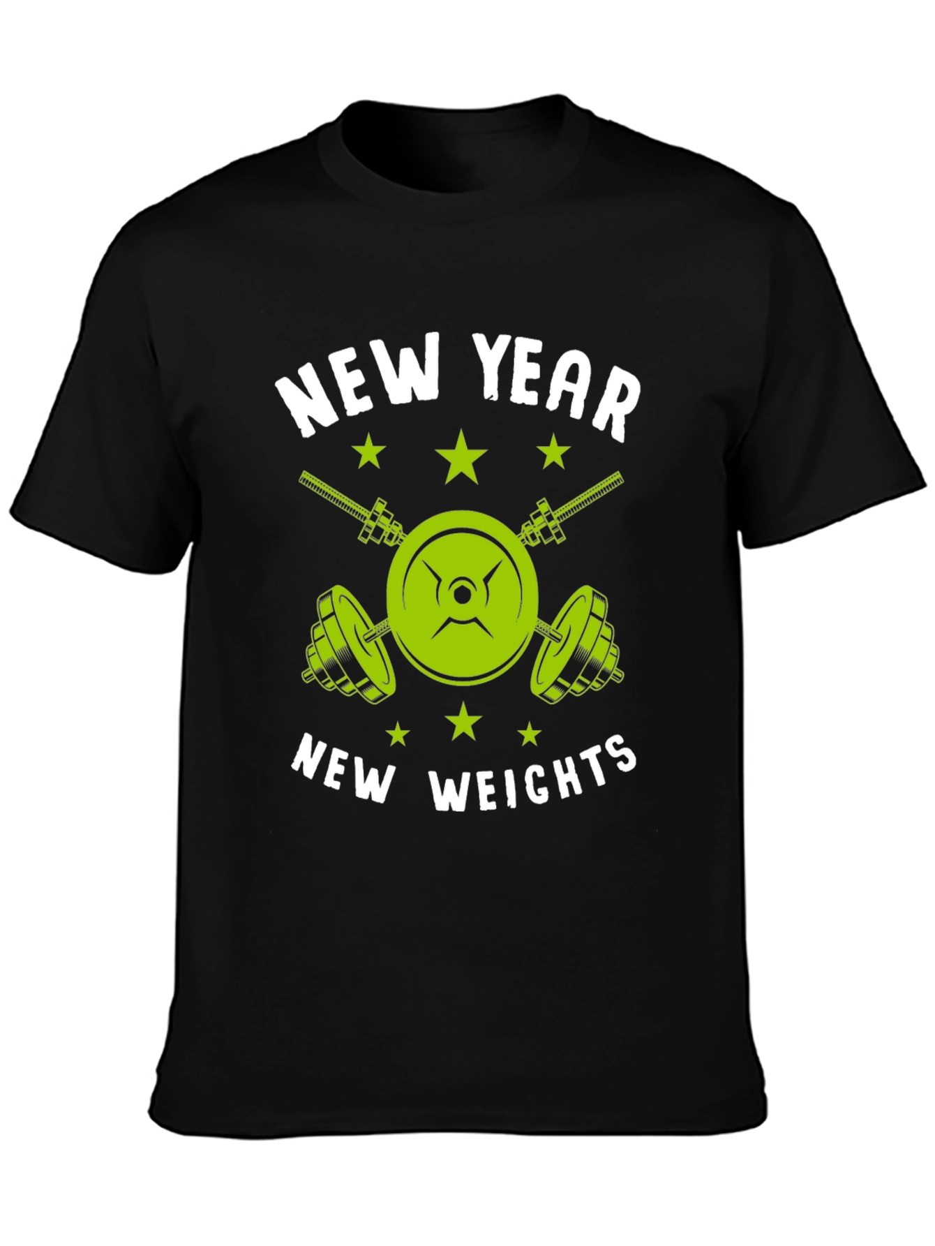 New Year New Weights T-Shirt - Fitness Gym Tee