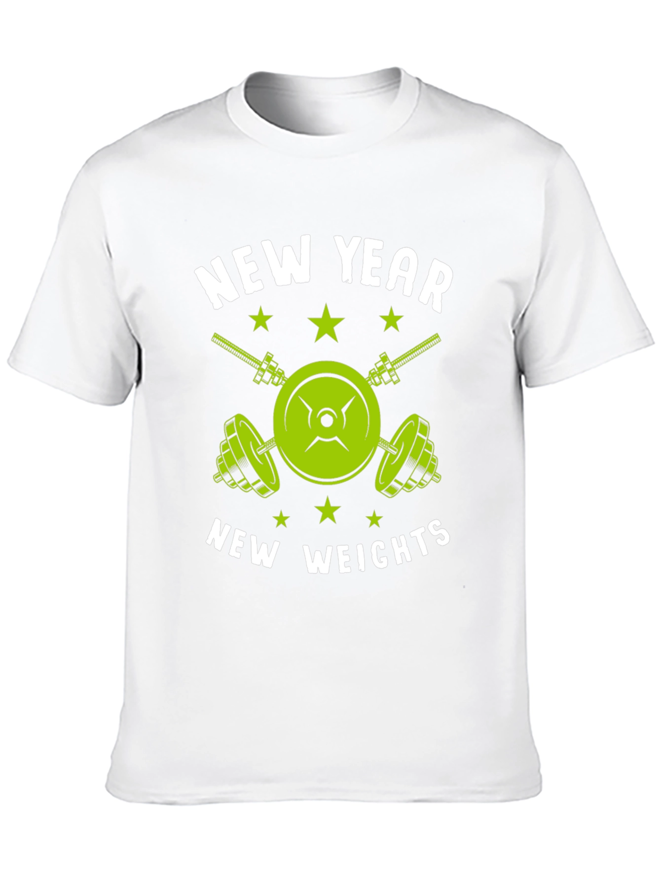 New Year New Weights T-Shirt - Fitness Gym Tee