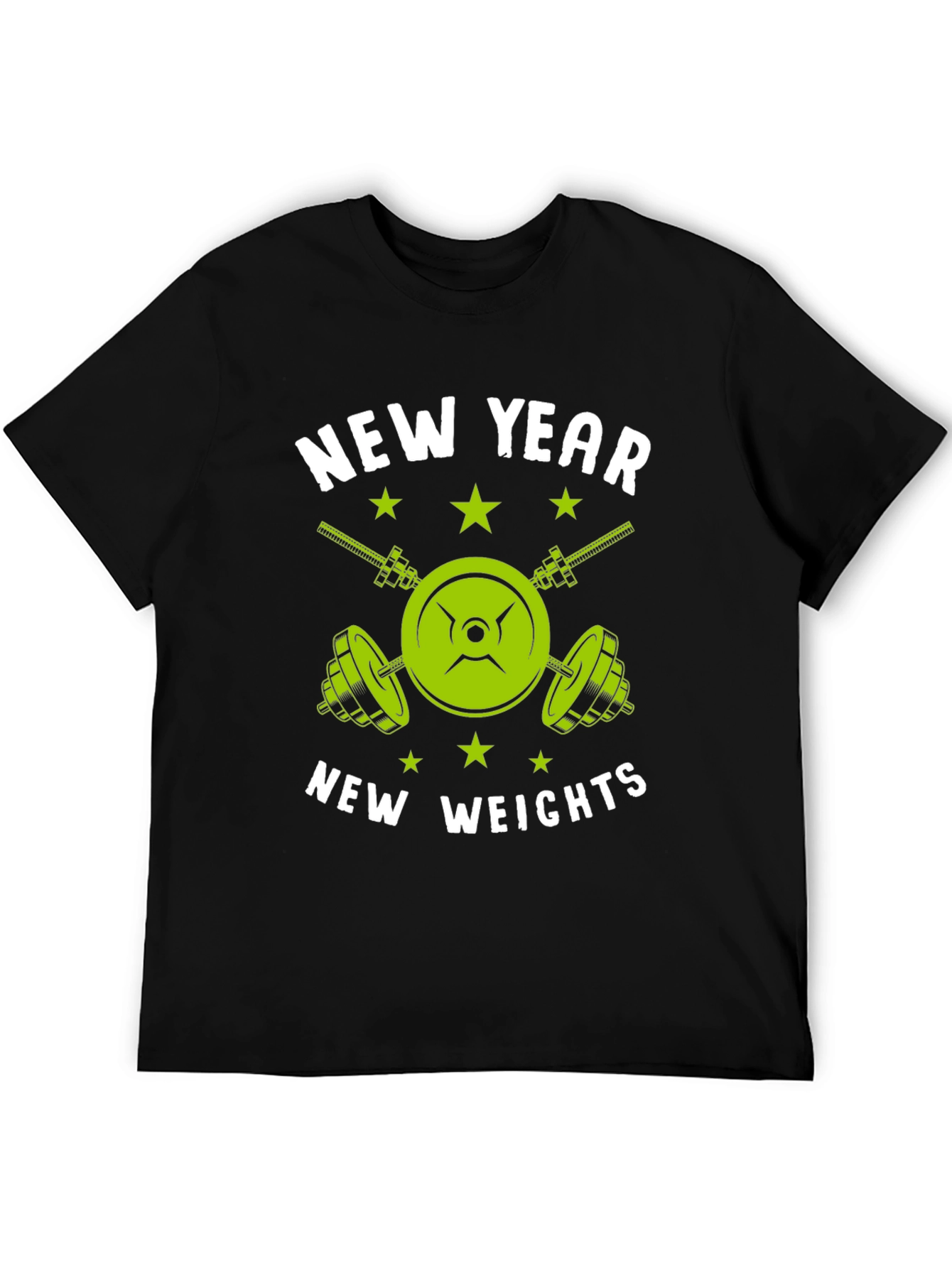 New Year New Weights T-Shirt - Fitness Gym Tee