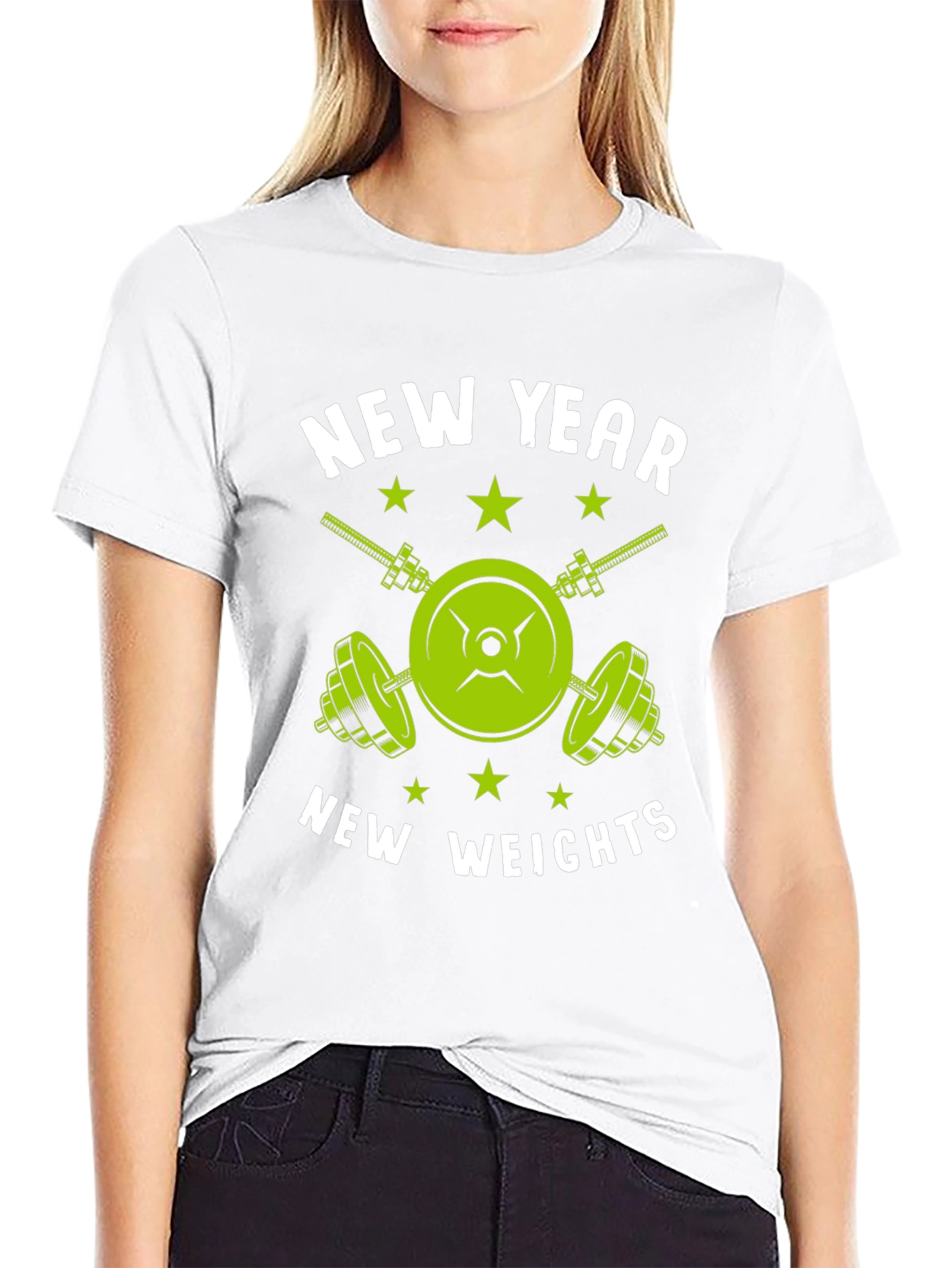 New Year New Weights T-Shirt - Fitness Gym Tee
