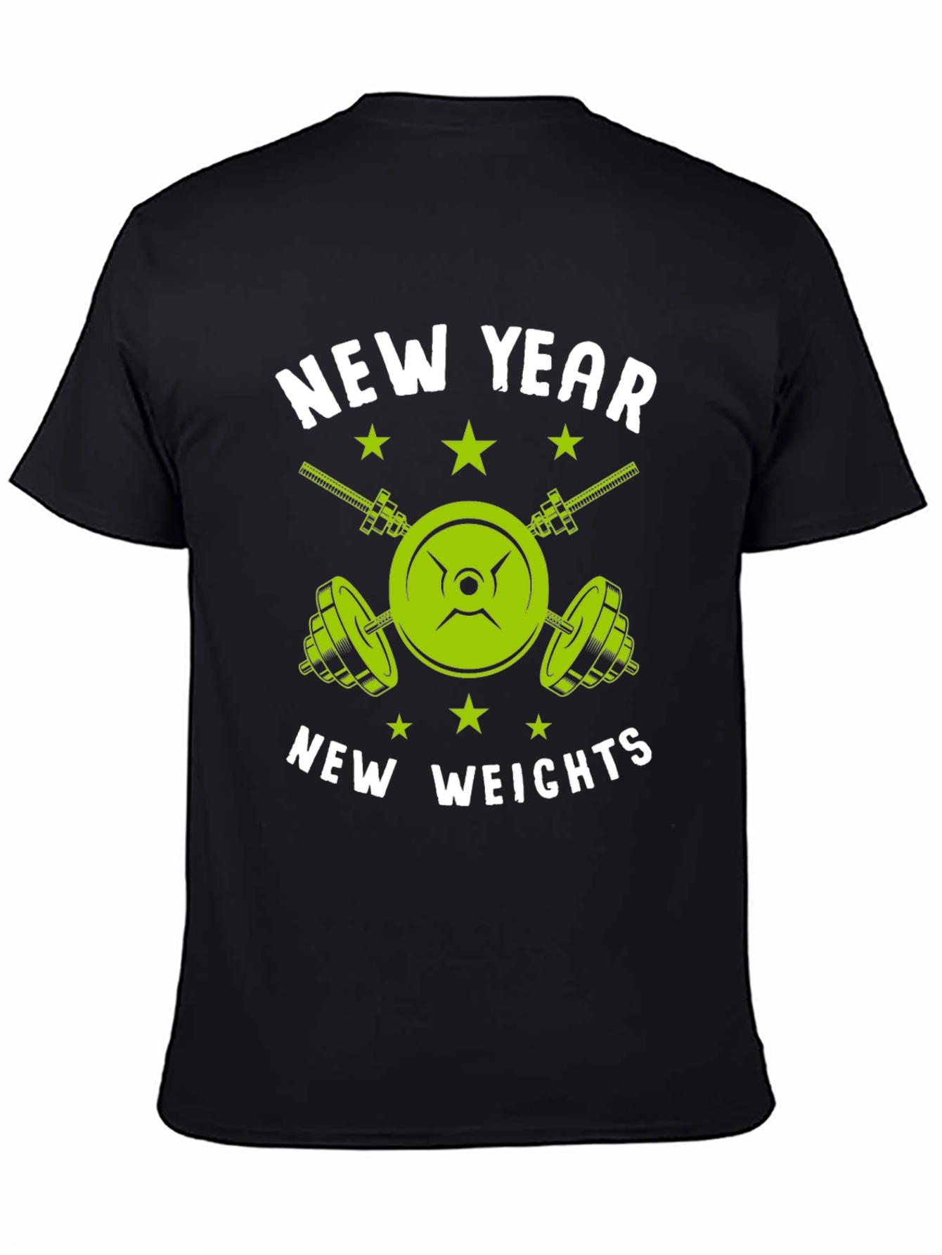 New Year New Weights T-Shirt - Fitness Gym Tee