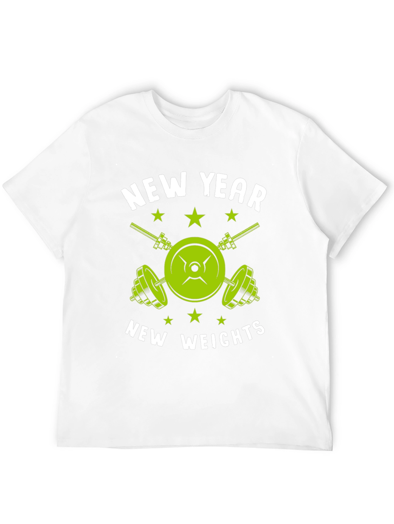 New Year New Weights T-Shirt - Fitness Gym Tee