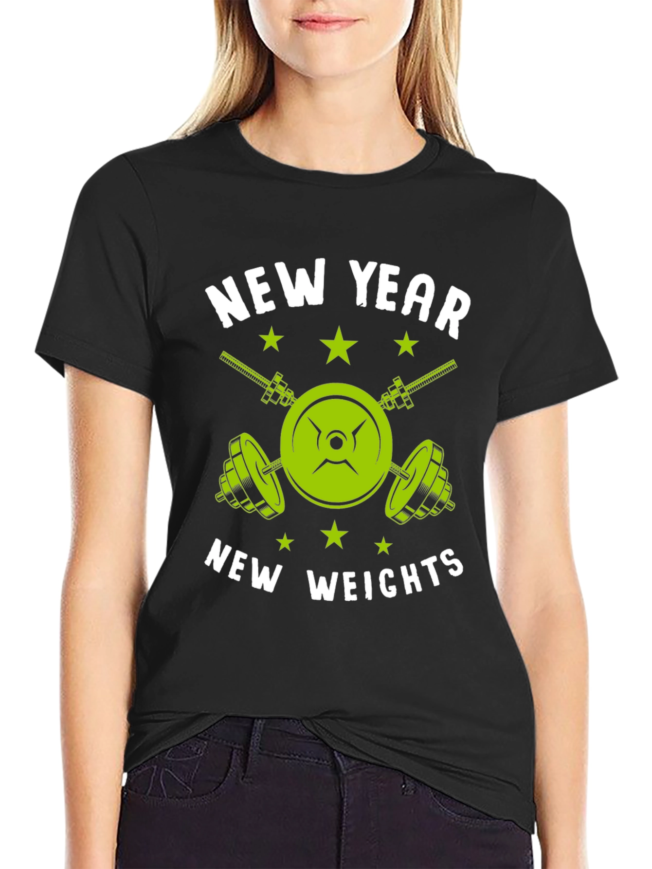 New Year New Weights T-Shirt - Fitness Gym Tee