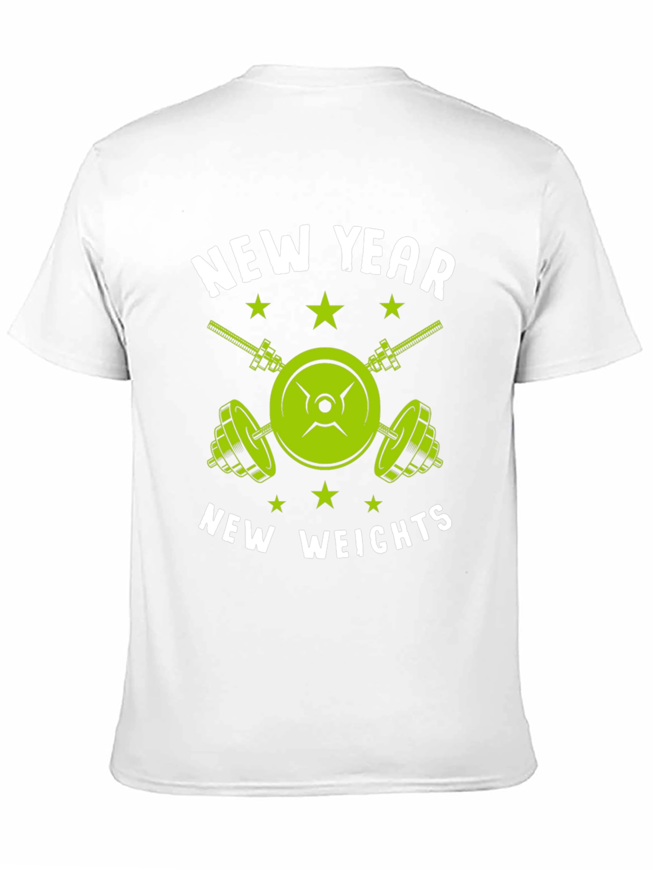 New Year New Weights T-Shirt - Fitness Gym Tee