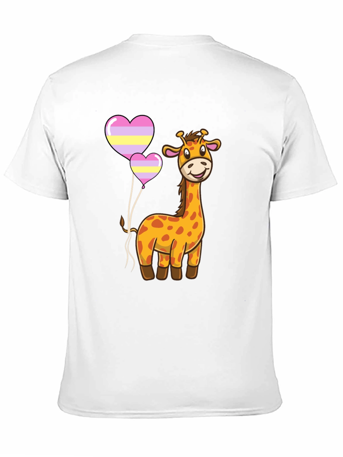 Cute Giraffe Heart Balloons T-Shirt